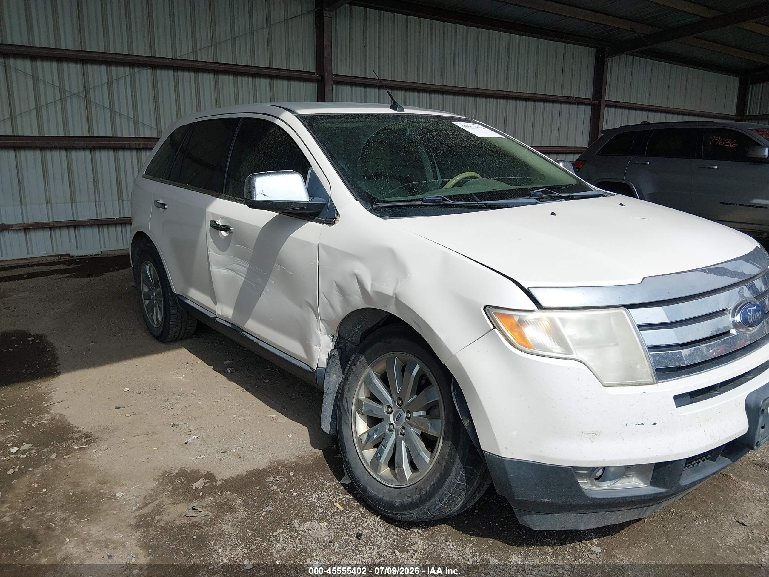 2009 Ford Edge Limited White vin: 2FMDK49C29BA92428