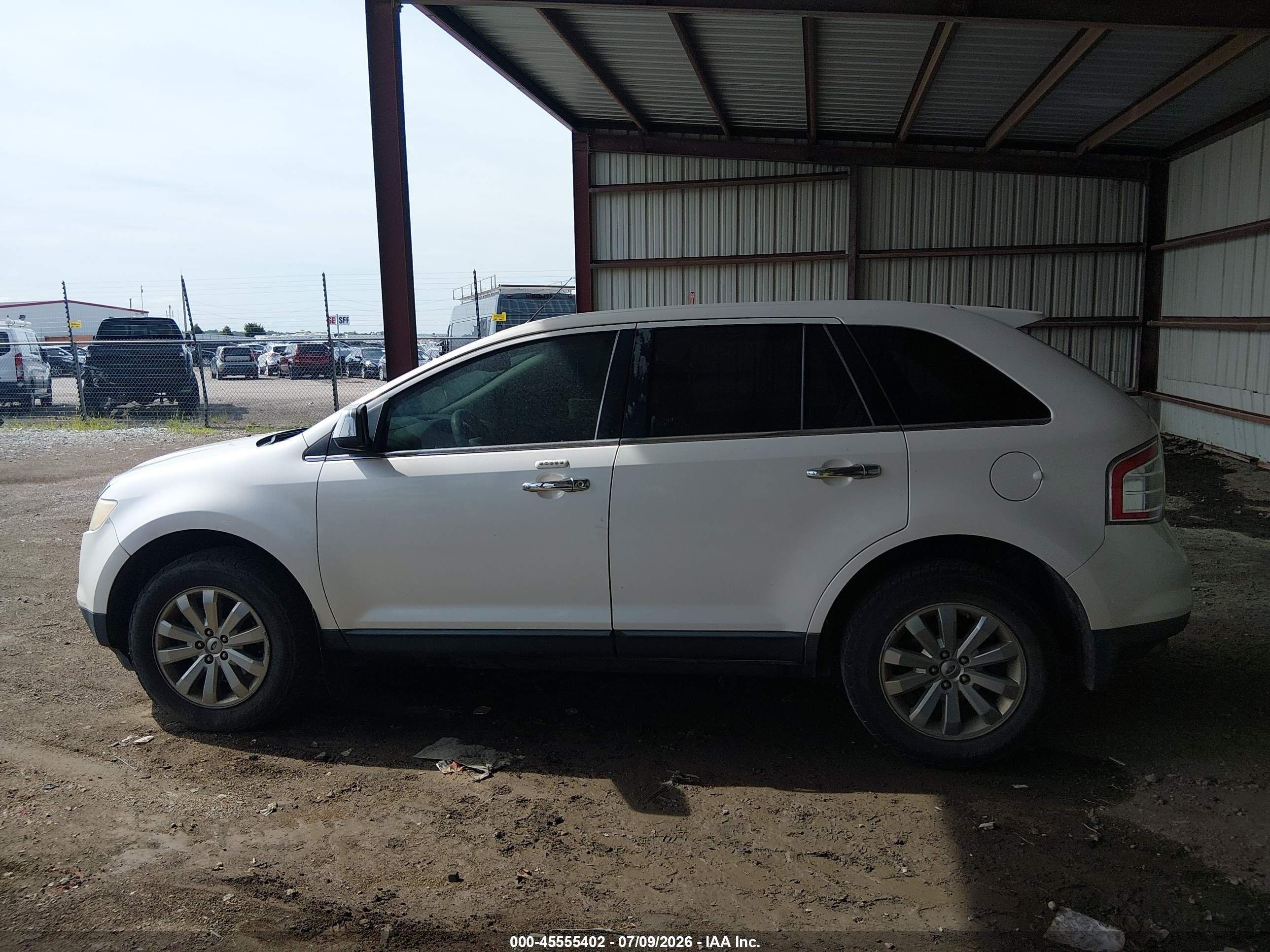 2009 Ford Edge Limited White vin: 2FMDK49C29BA92428