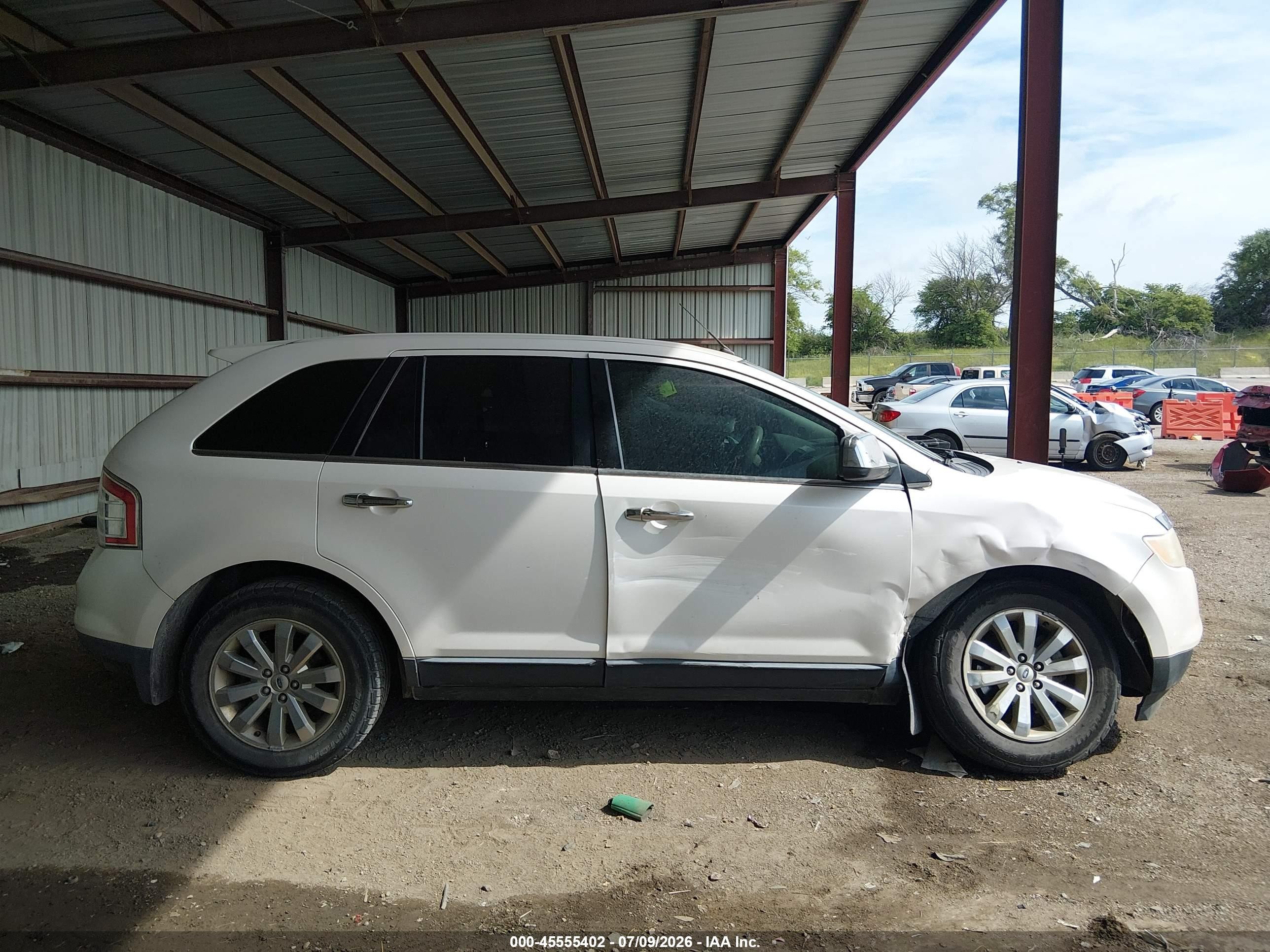 2009 Ford Edge Limited White vin: 2FMDK49C29BA92428