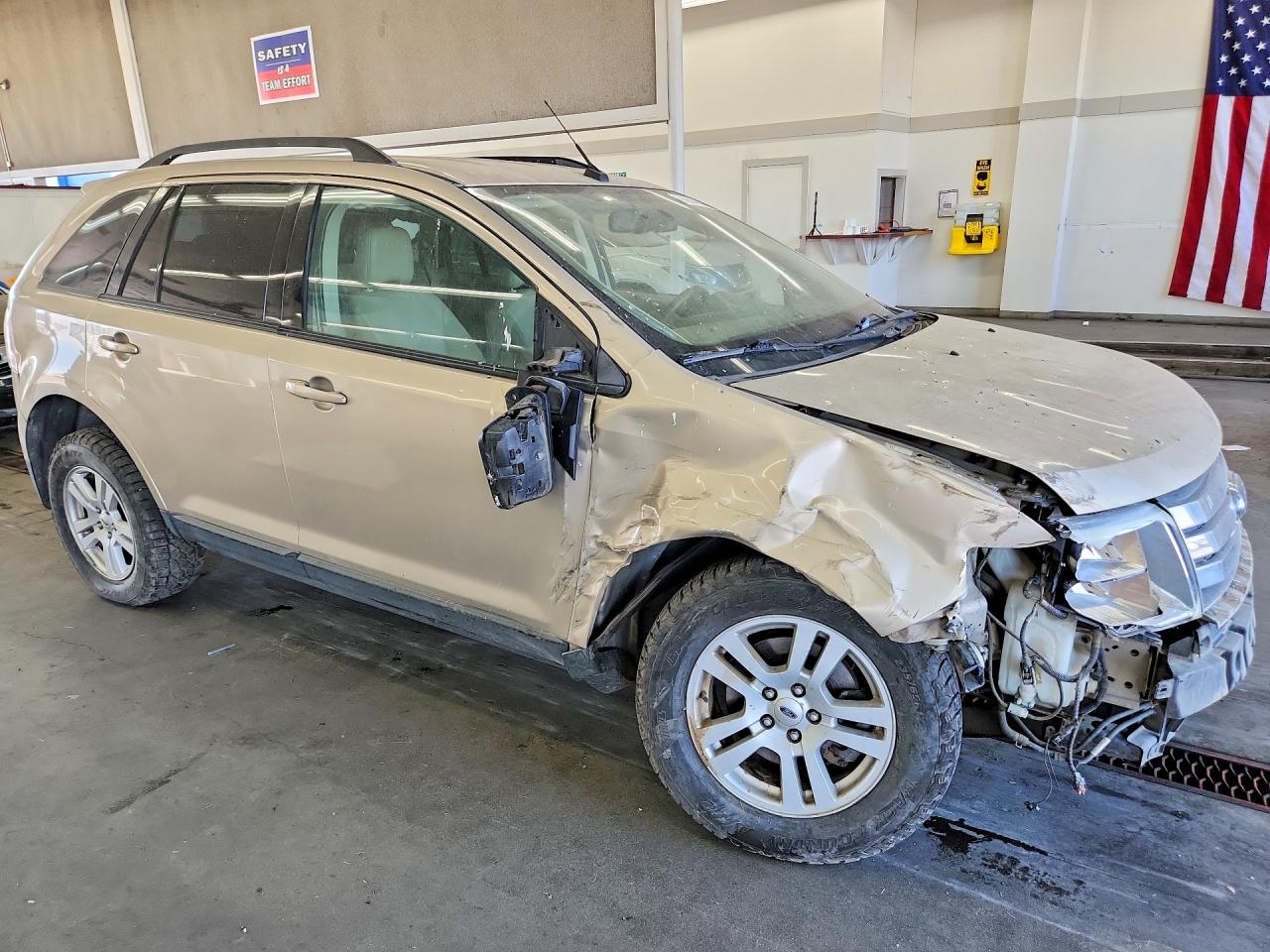 2007 Ford Edge Sel Plus Желто-коричневый vin: 2FMDK49C37BA66756