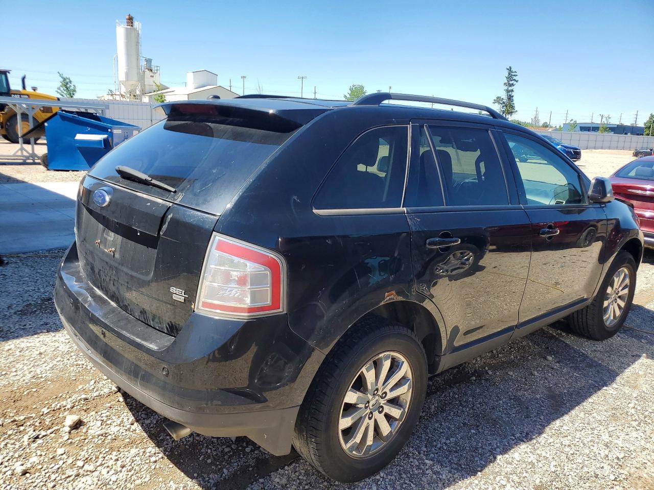 2007 Ford Edge Sel Plus Black vin: 2FMDK49C37BB30097