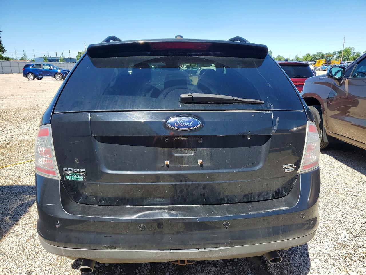 2007 Ford Edge Sel Plus Black vin: 2FMDK49C37BB30097