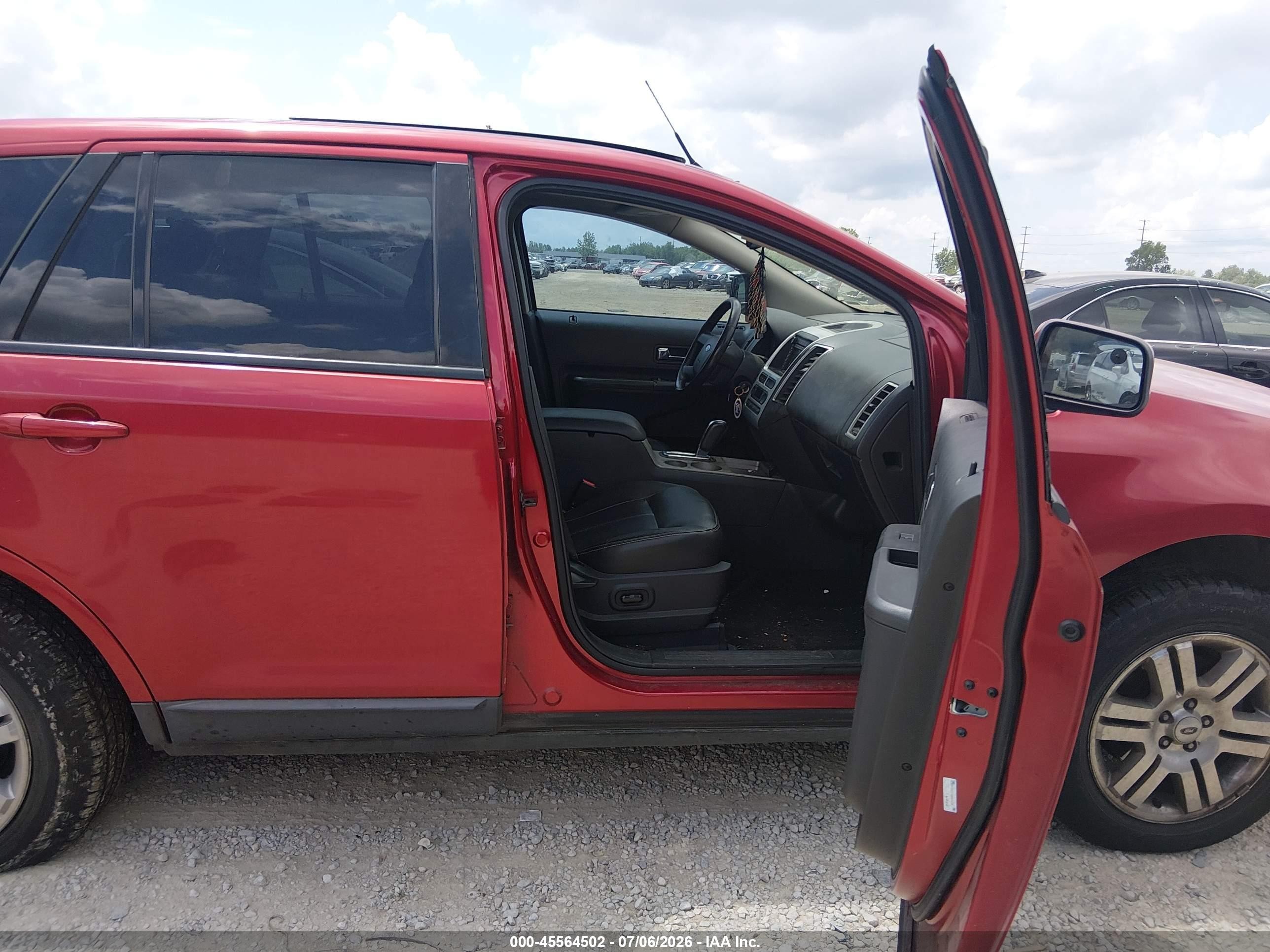 2007 Ford Edge Sel Plus Red vin: 2FMDK49C37BB66579