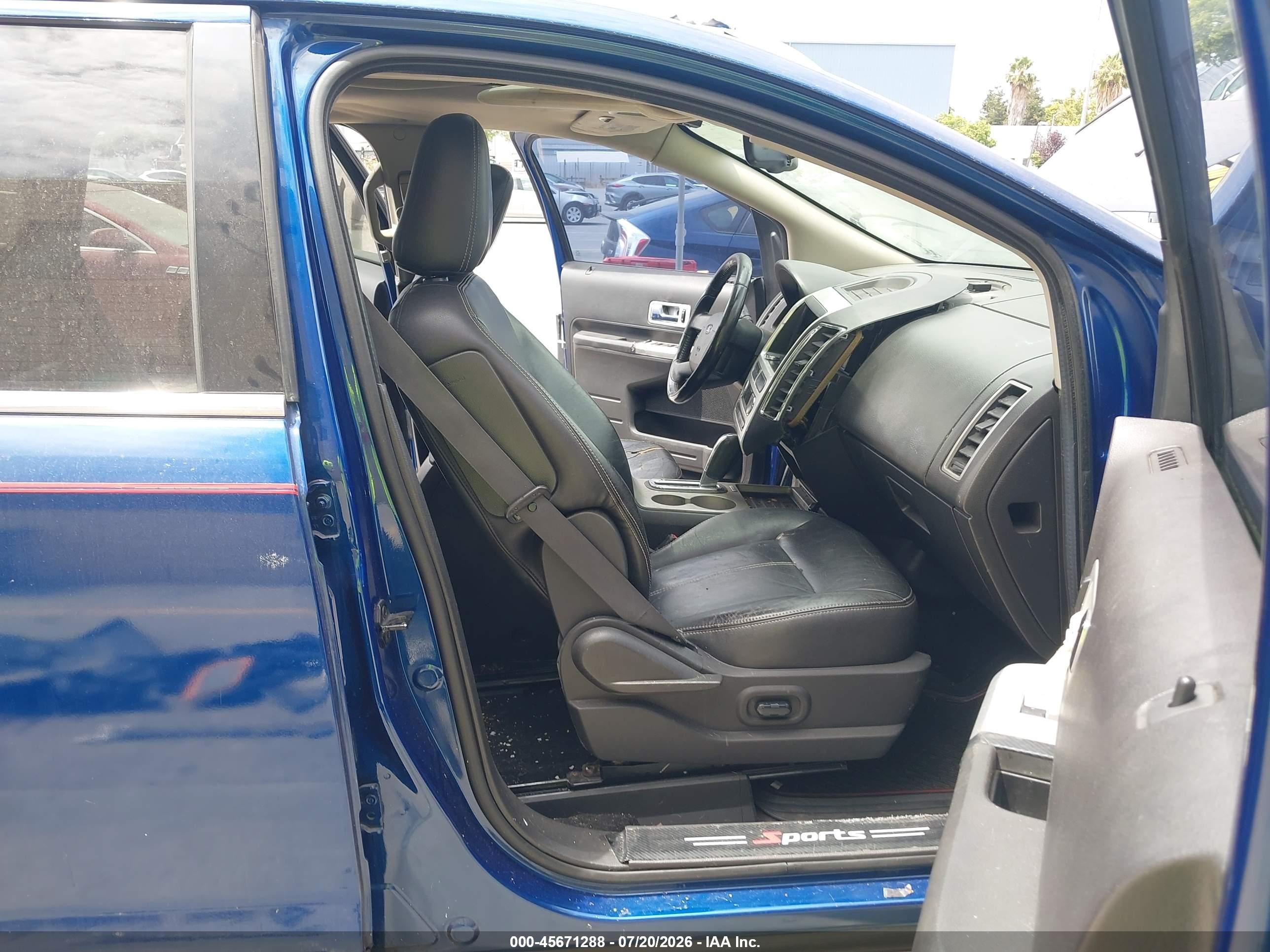 2008 Ford Edge Limited Blue vin: 2FMDK49C38BA07269