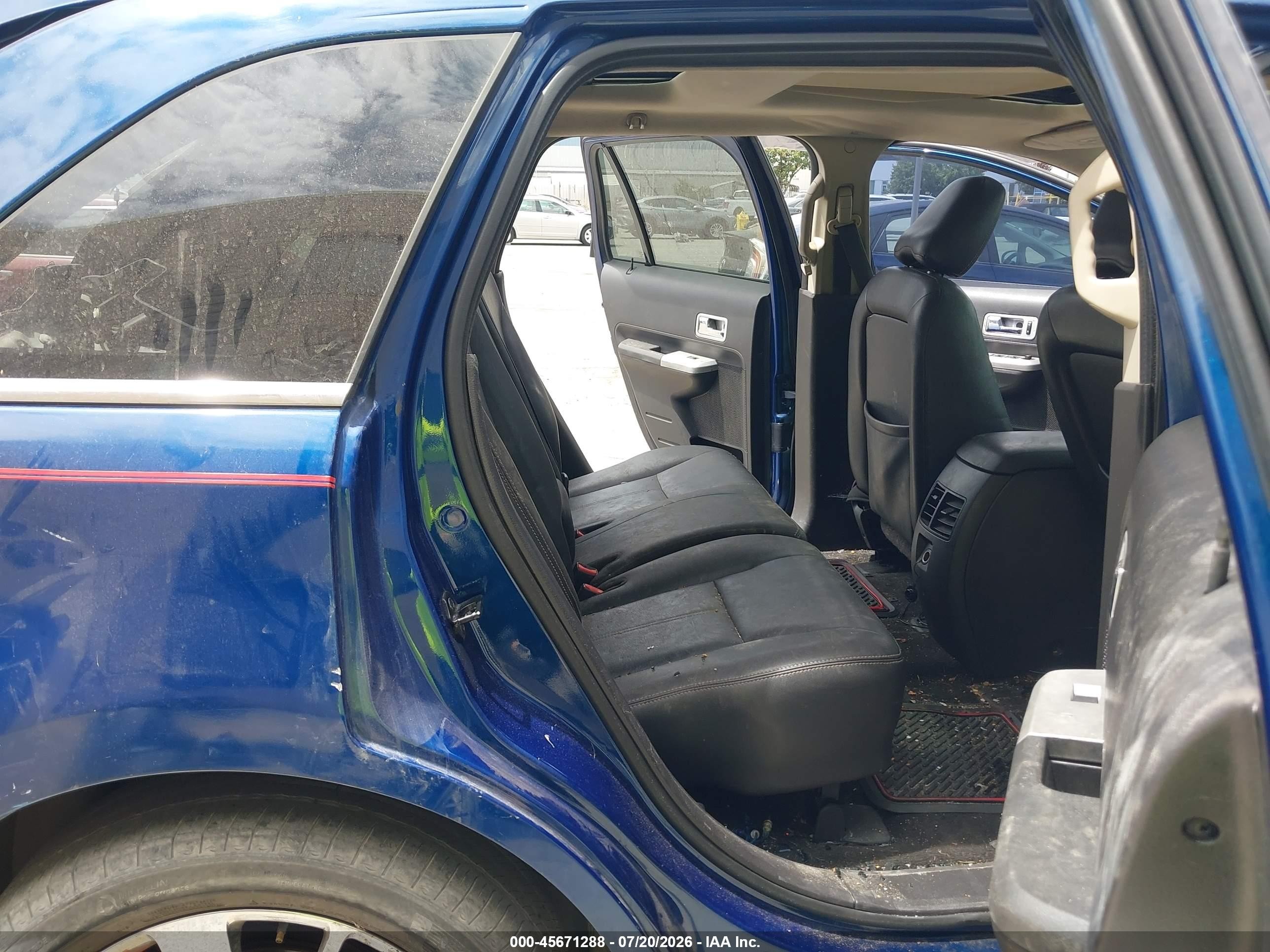 2008 Ford Edge Limited Blue vin: 2FMDK49C38BA07269