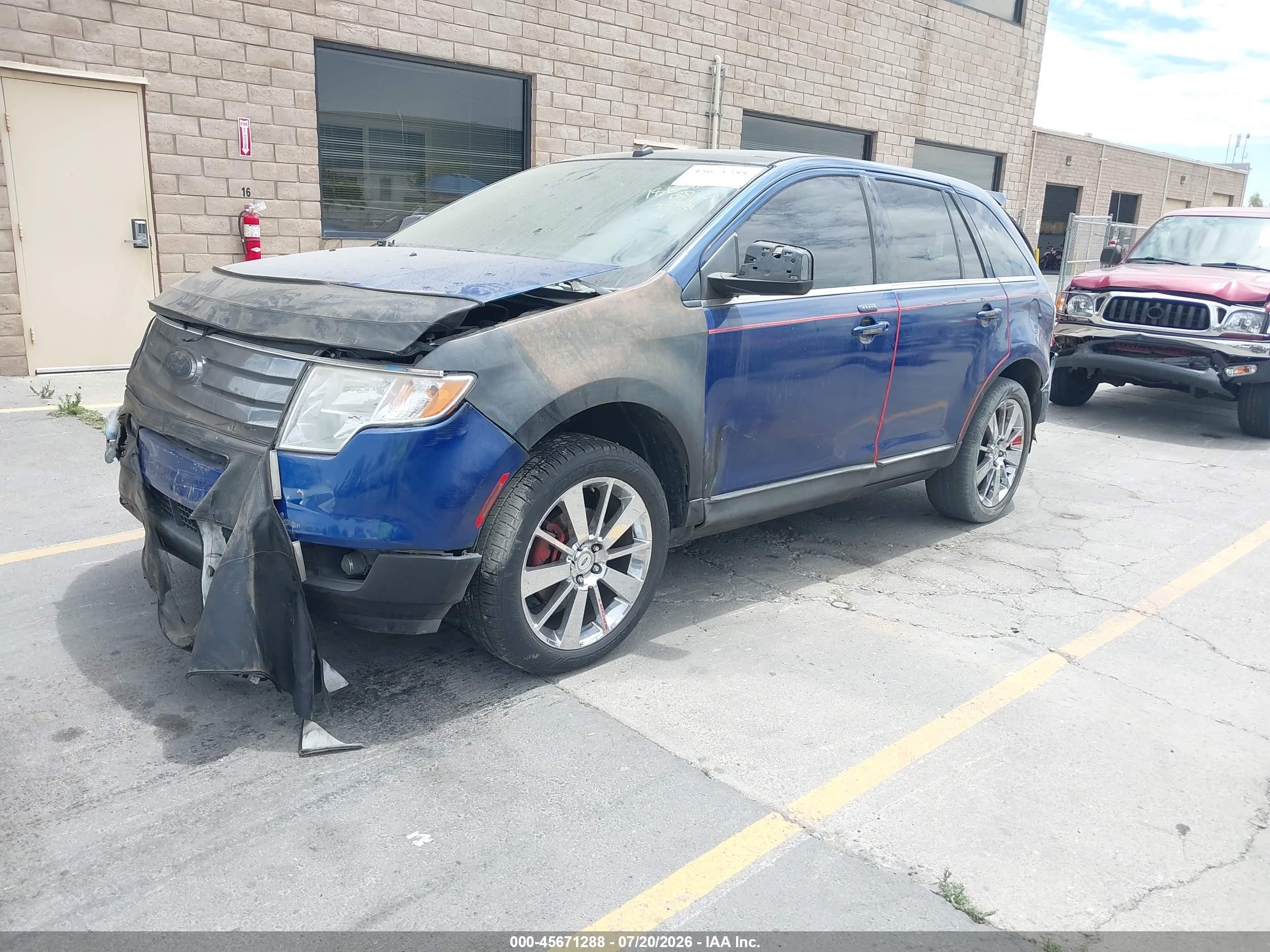 2008 Ford Edge Limited Blue vin: 2FMDK49C38BA07269