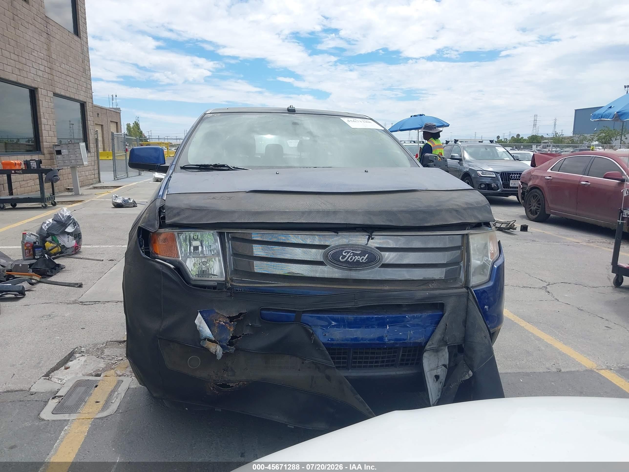 2008 Ford Edge Limited Blue vin: 2FMDK49C38BA07269
