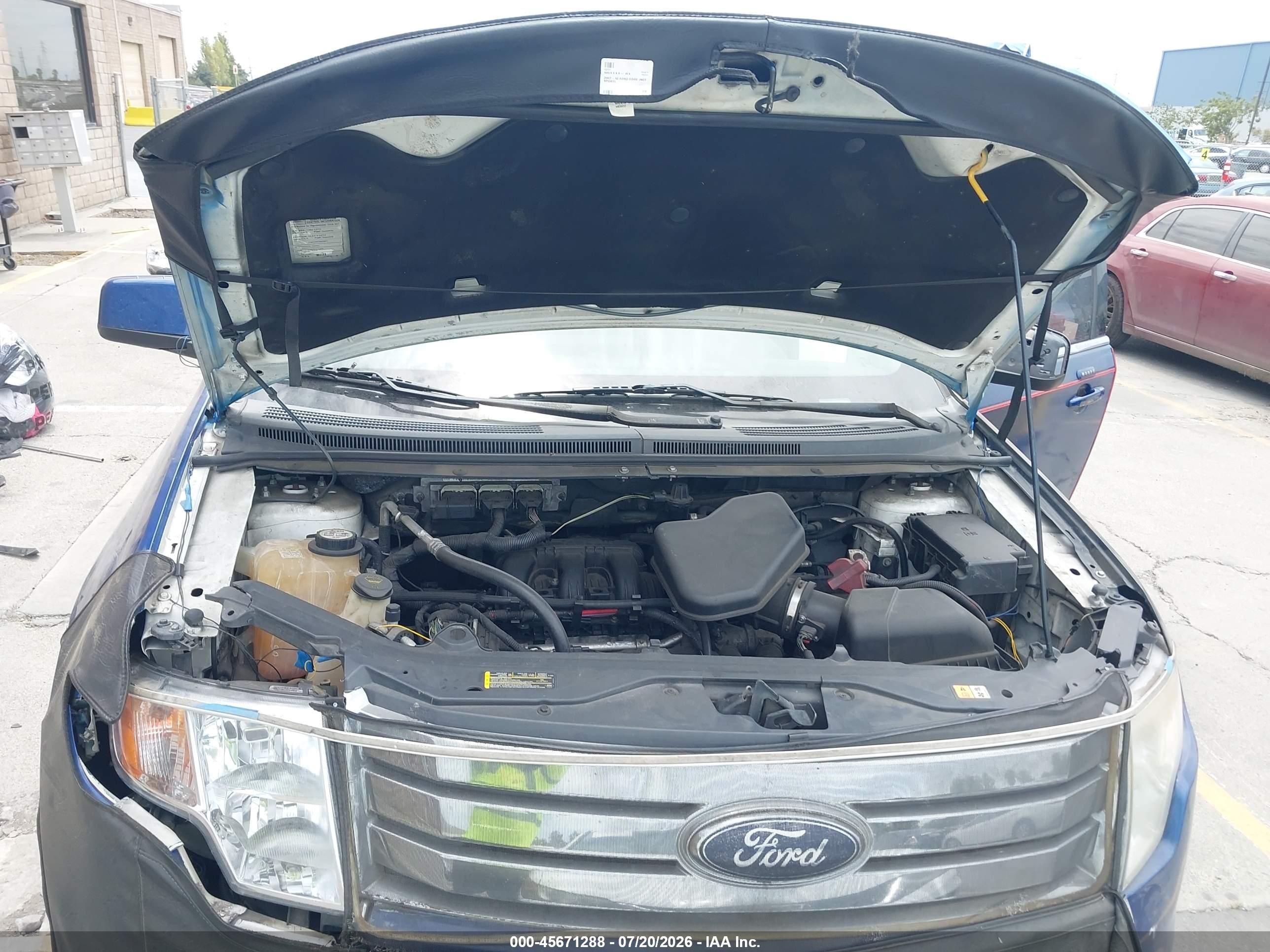 2008 Ford Edge Limited Blue vin: 2FMDK49C38BA07269
