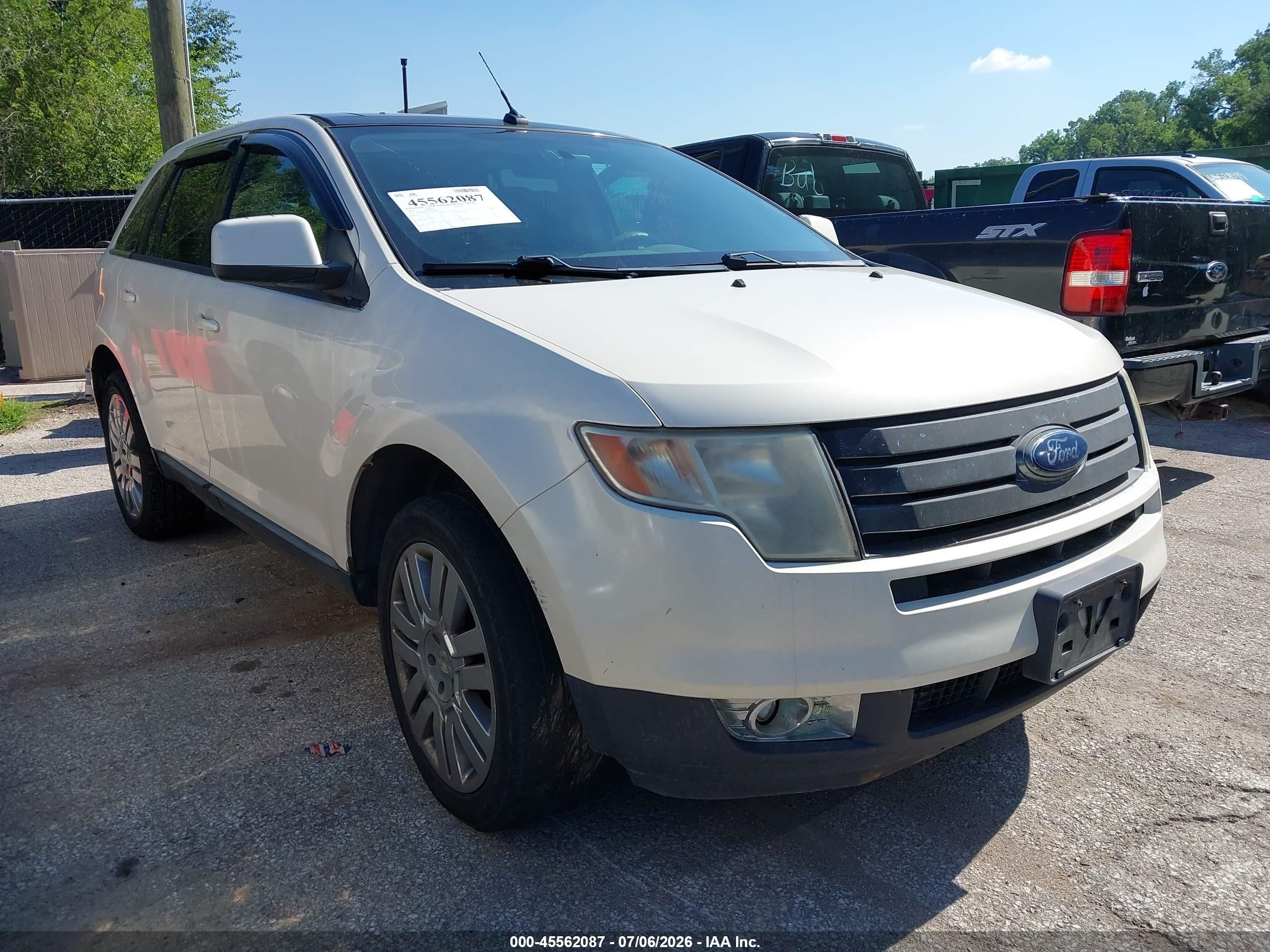 2008 Ford Edge Limited Белый vin: 2FMDK49C38BA18580