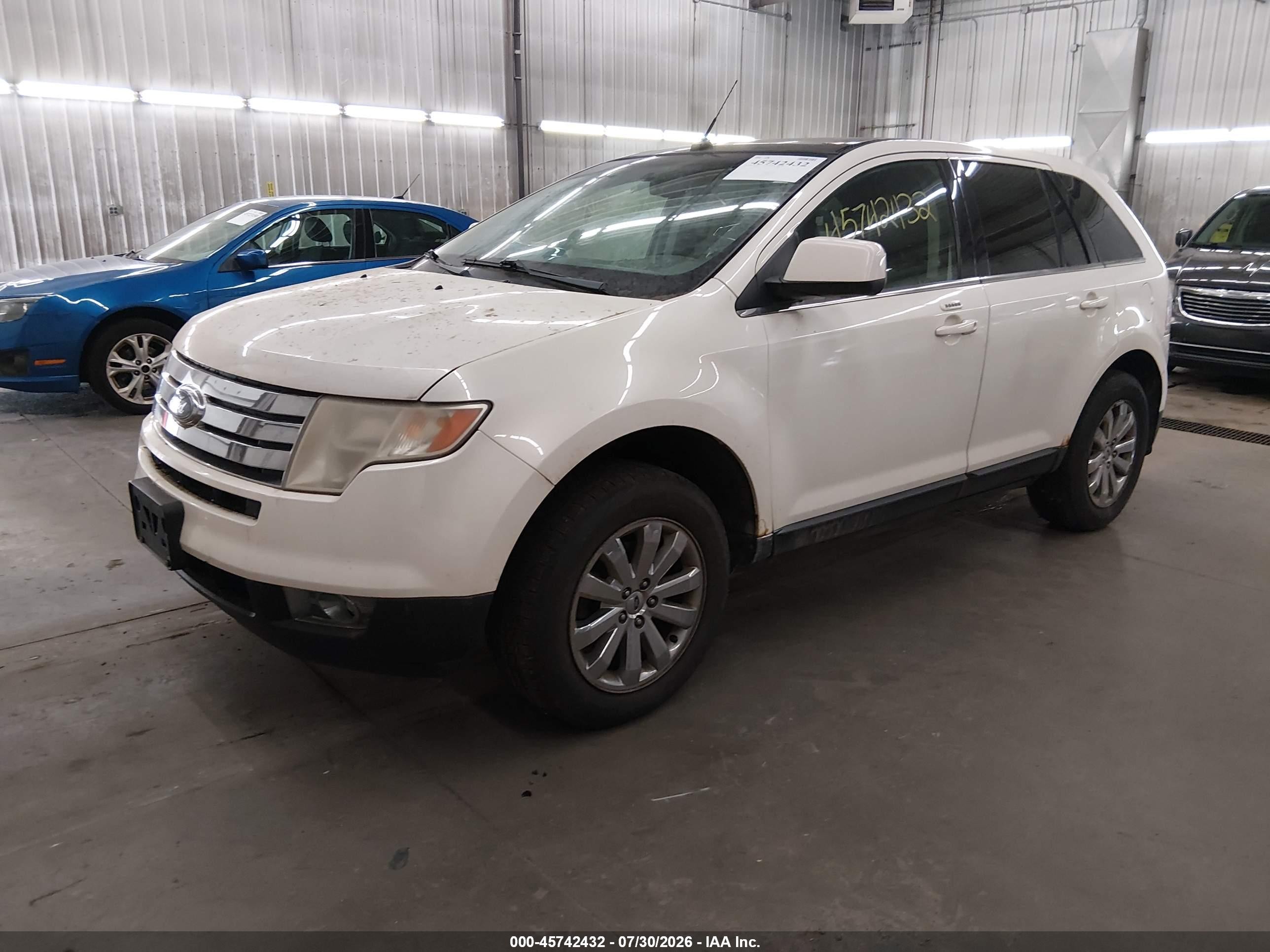 2008 Ford Edge Limited White vin: 2FMDK49C38BA83722