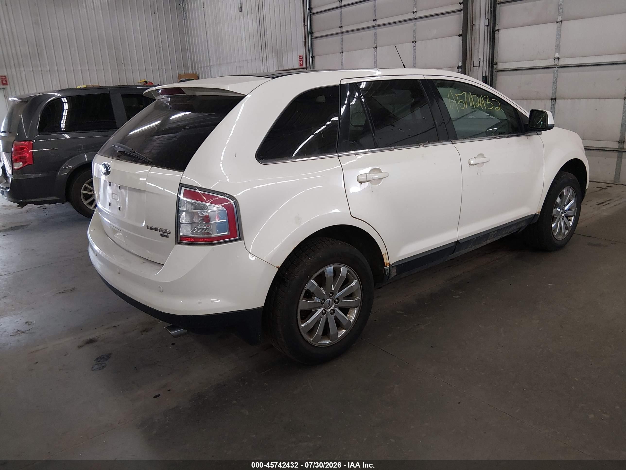 2008 Ford Edge Limited White vin: 2FMDK49C38BA83722
