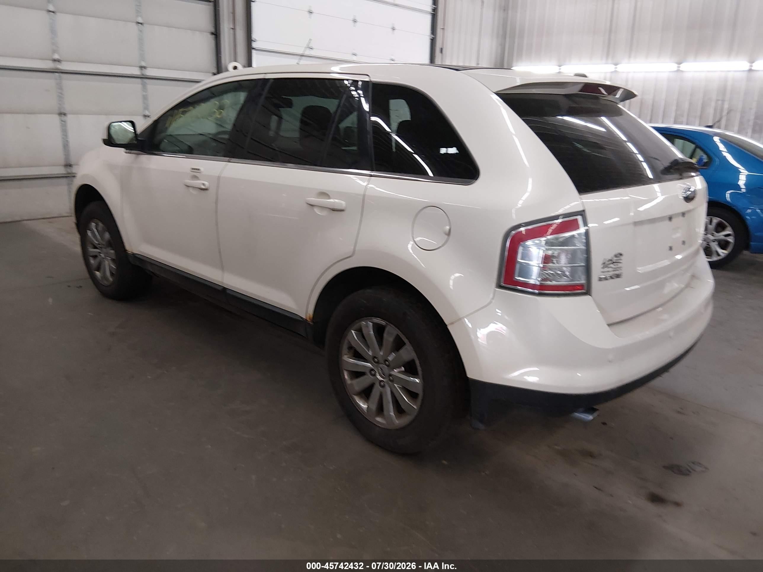 2008 Ford Edge Limited White vin: 2FMDK49C38BA83722