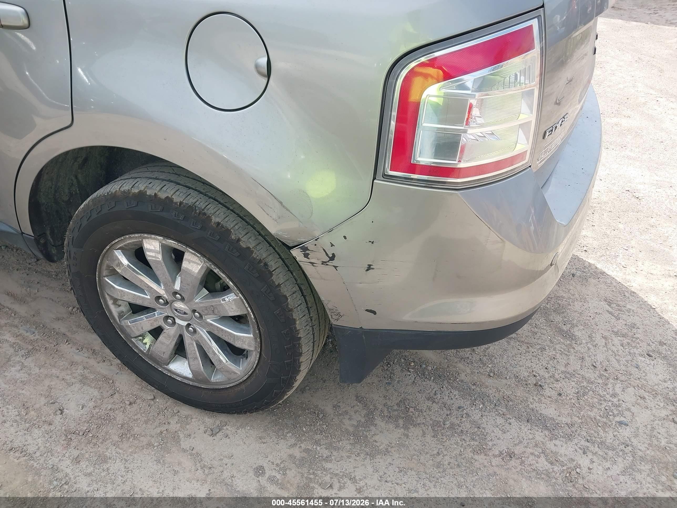 2008 Ford Edge Limited Серебряный vin: 2FMDK49C38BA89665