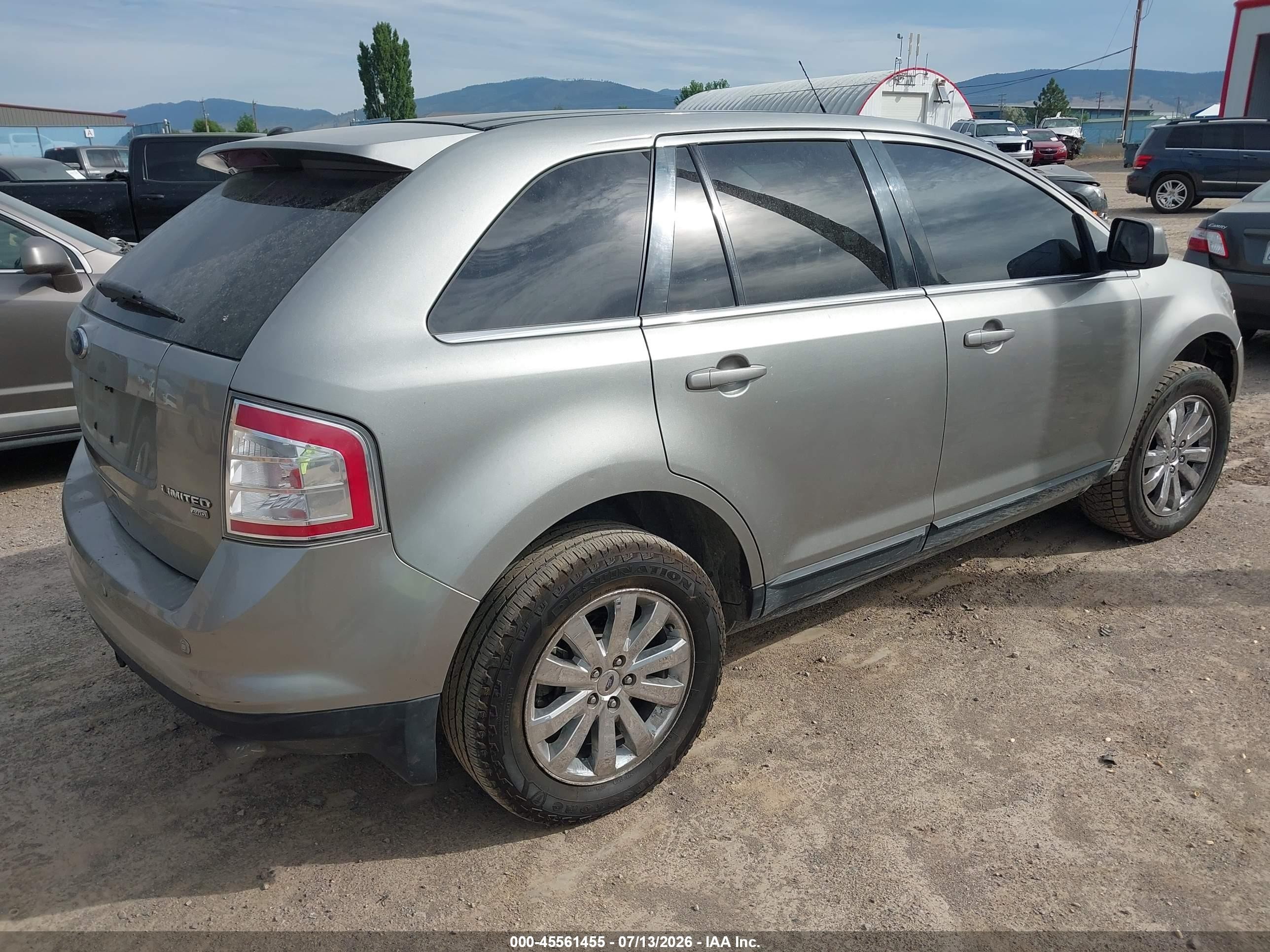 2008 Ford Edge Limited Серебряный vin: 2FMDK49C38BA89665