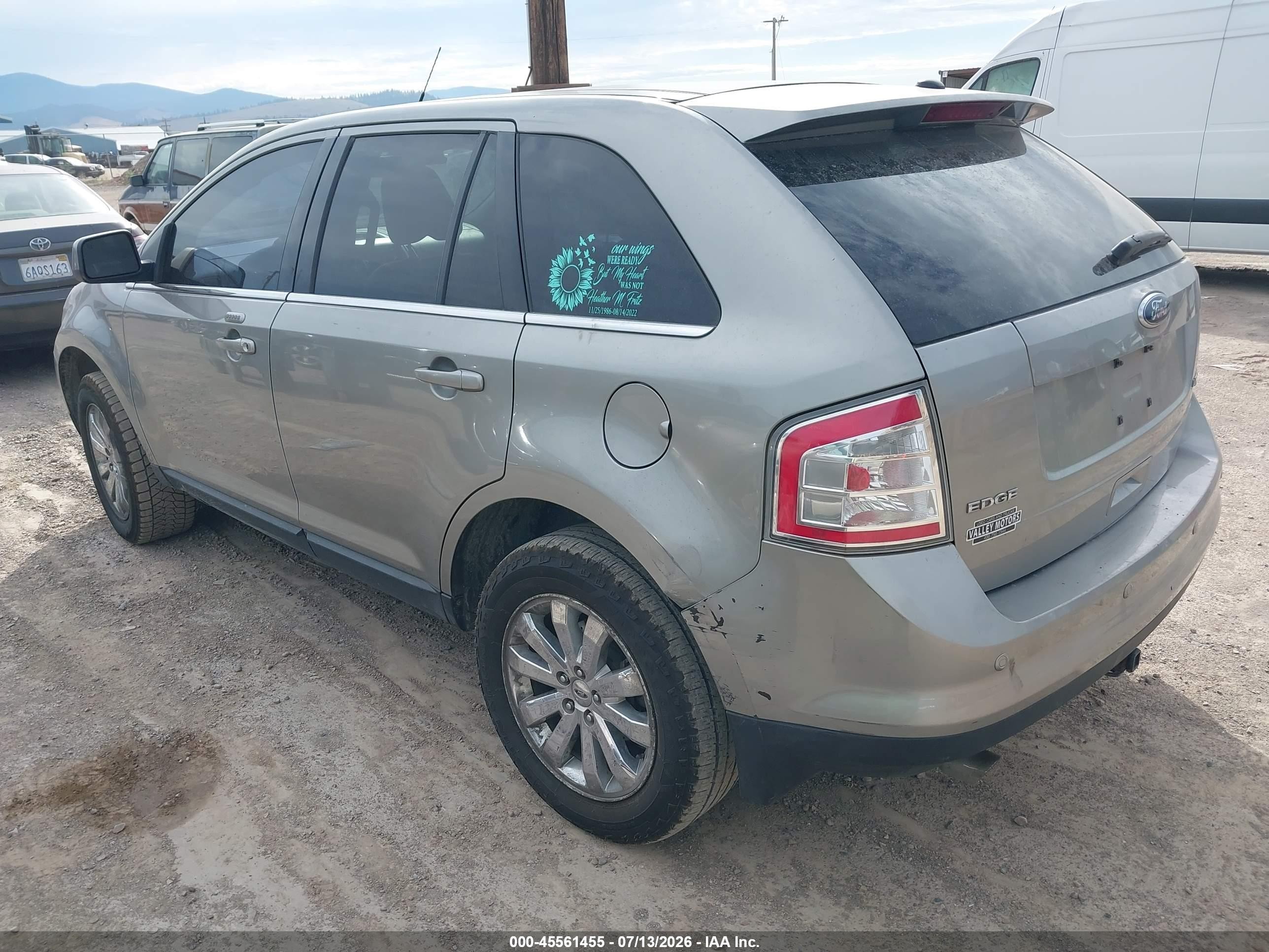 2008 Ford Edge Limited Серебряный vin: 2FMDK49C38BA89665