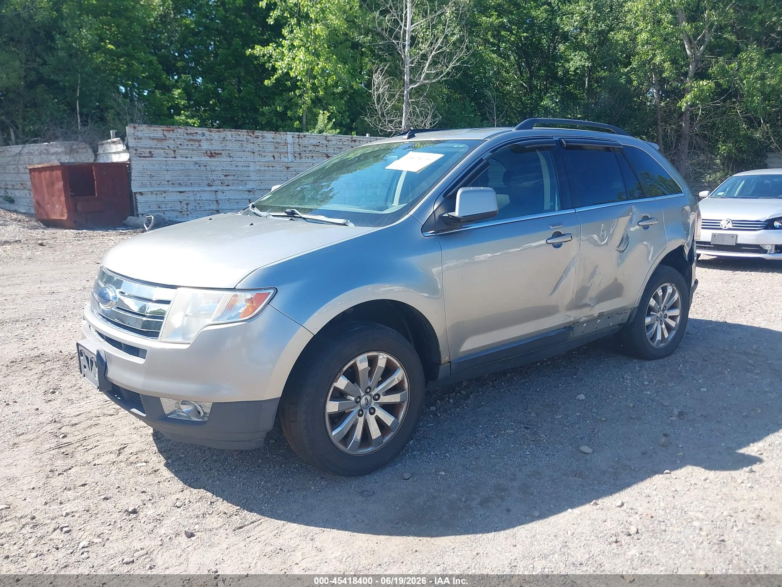 2008 Ford Edge Limited Silver vin: 2FMDK49C38BB10966