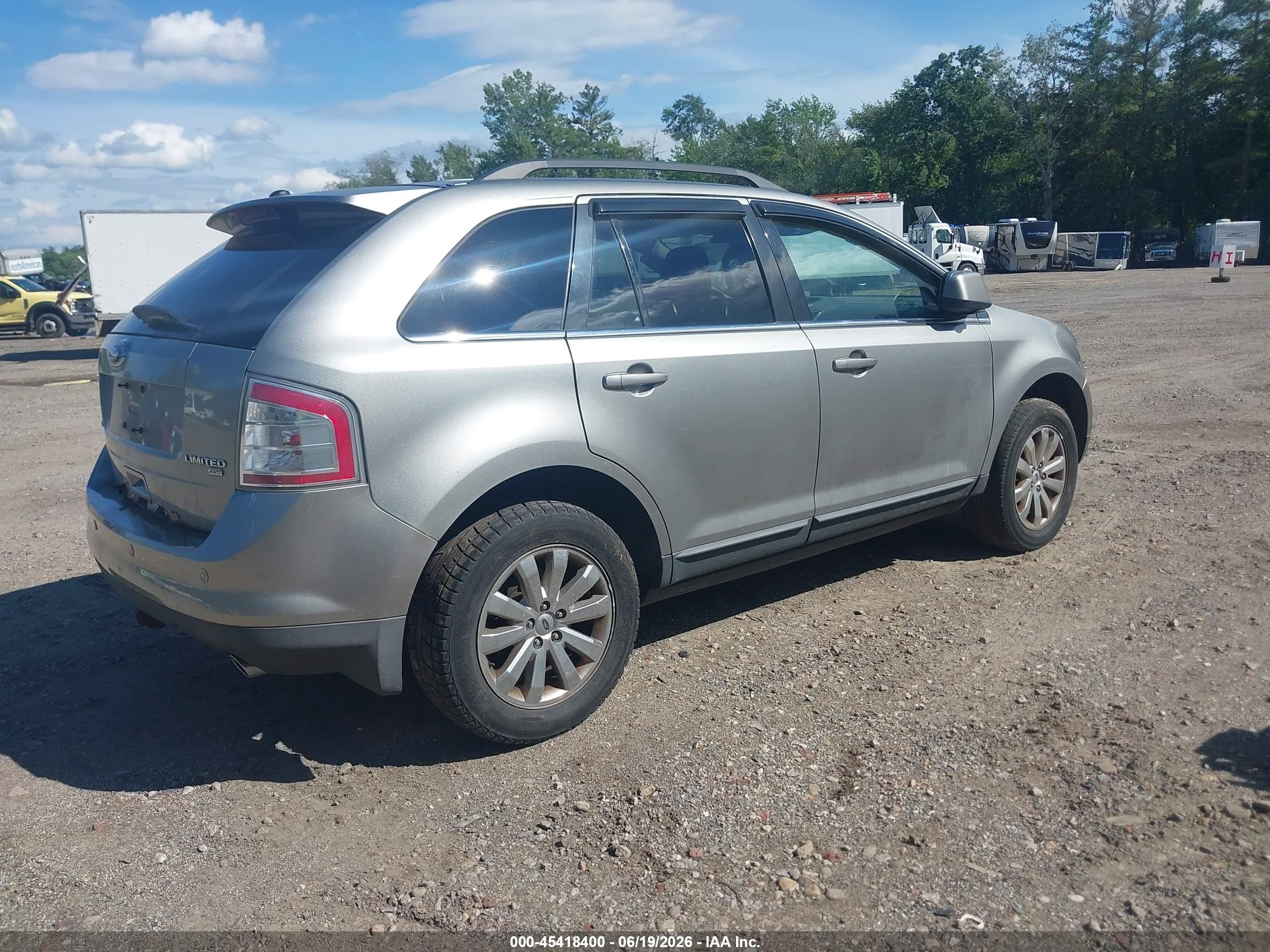 2008 Ford Edge Limited Silver vin: 2FMDK49C38BB10966