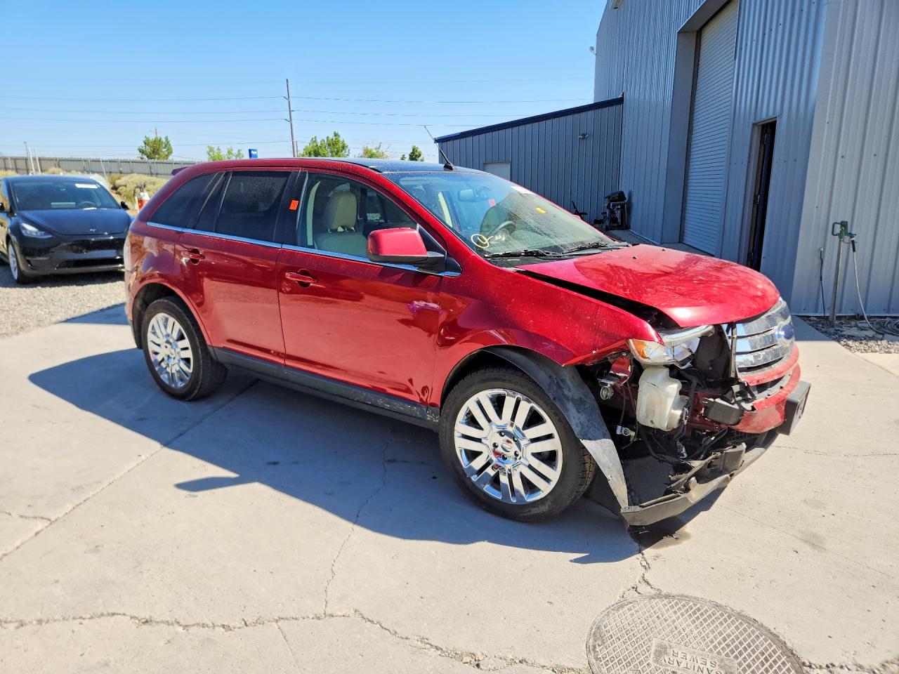 2008 Ford Edge Limited Burgundy vin: 2FMDK49C38BB15049