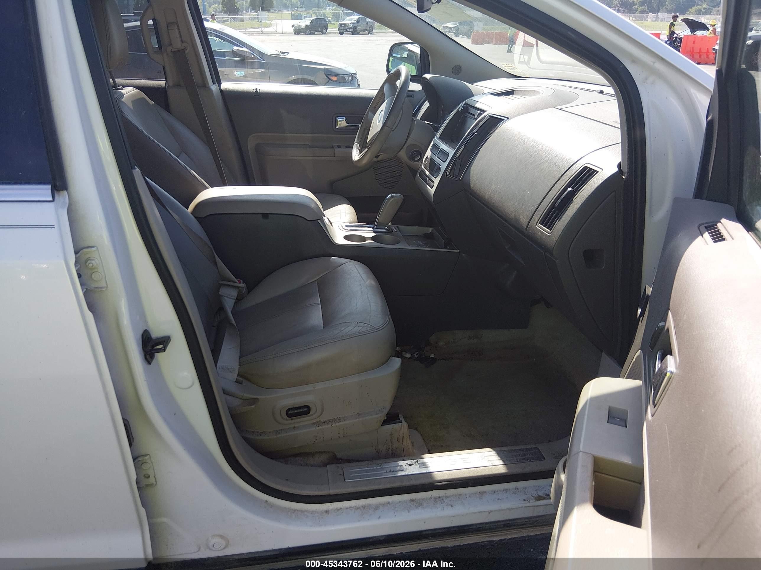 2009 Ford Edge Limited White vin: 2FMDK49C39BA69465