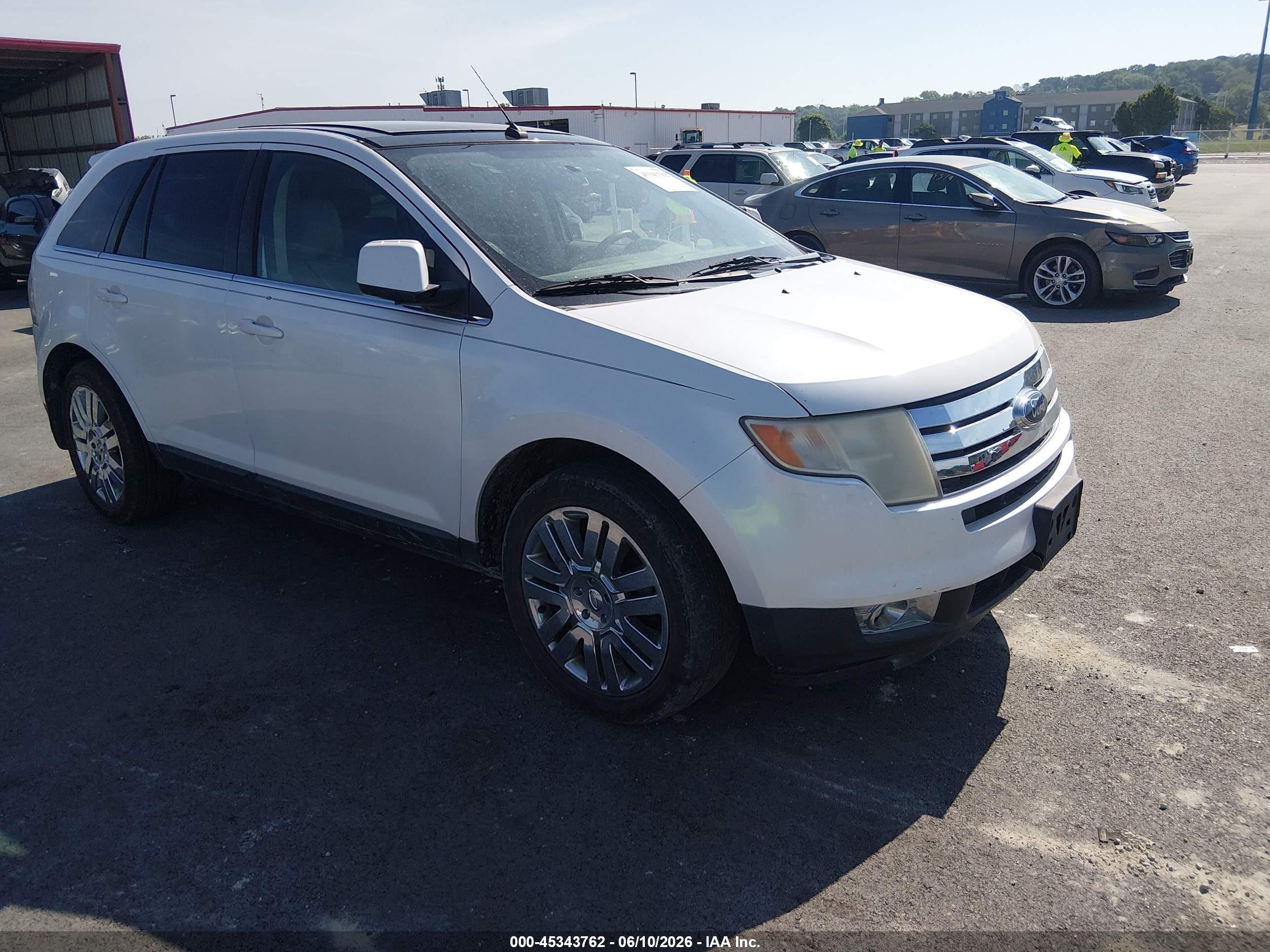 2009 Ford Edge Limited Белый vin: 2FMDK49C39BA69465
