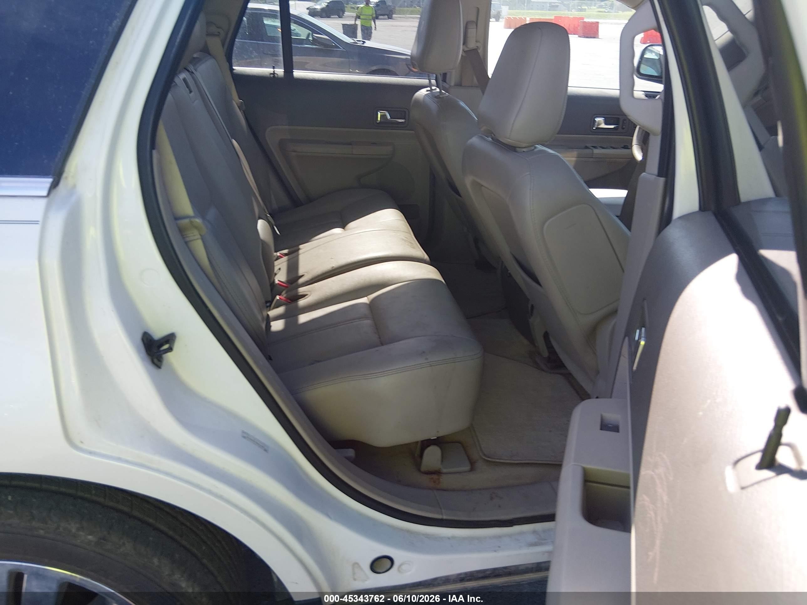 2009 Ford Edge Limited White vin: 2FMDK49C39BA69465