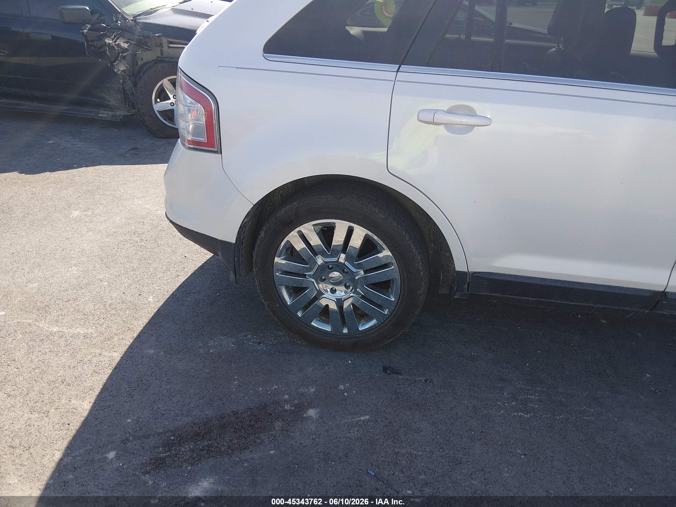 2009 Ford Edge Limited White vin: 2FMDK49C39BA69465