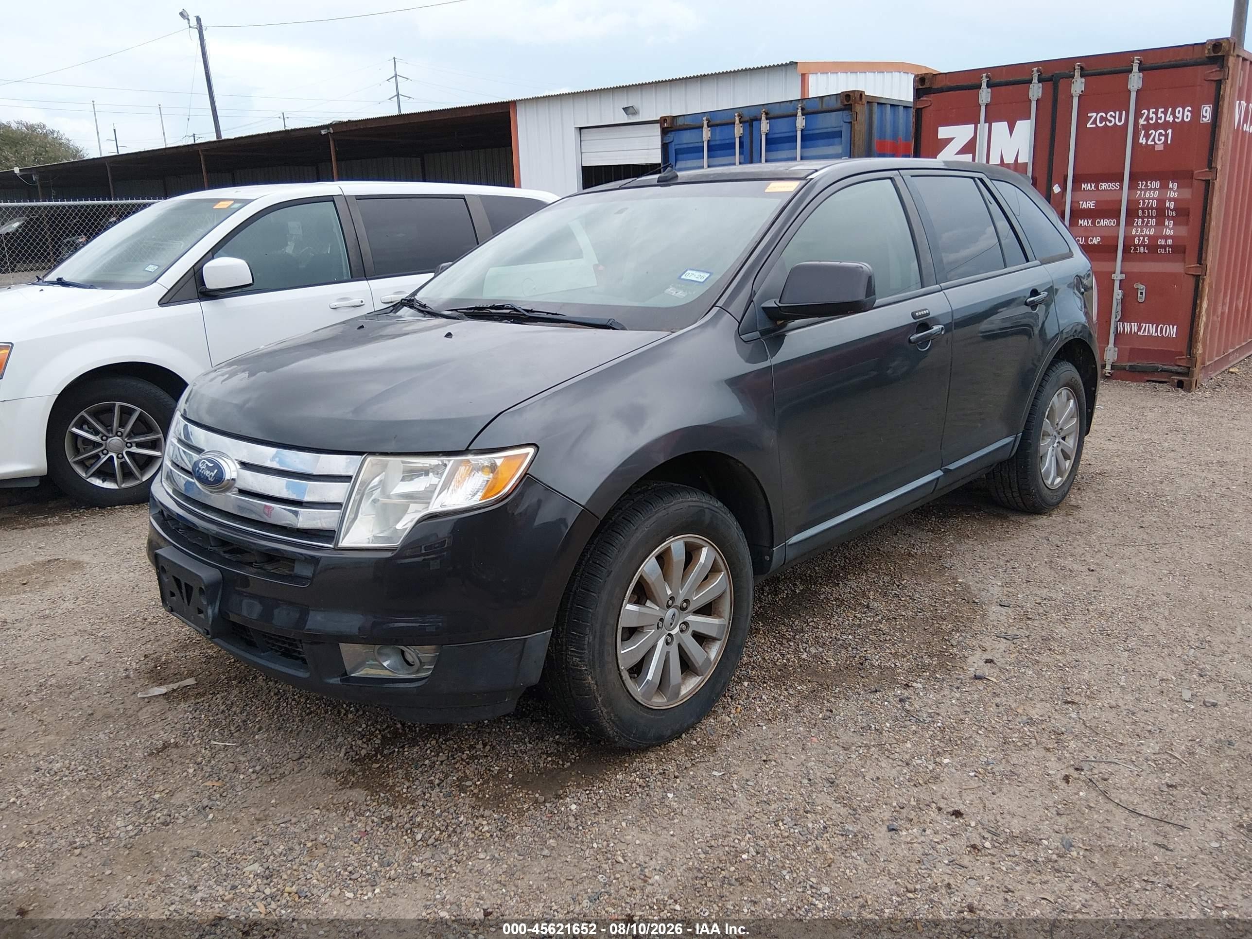 2007 Ford Edge Sel Plus Серый vin: 2FMDK49C47BA81511