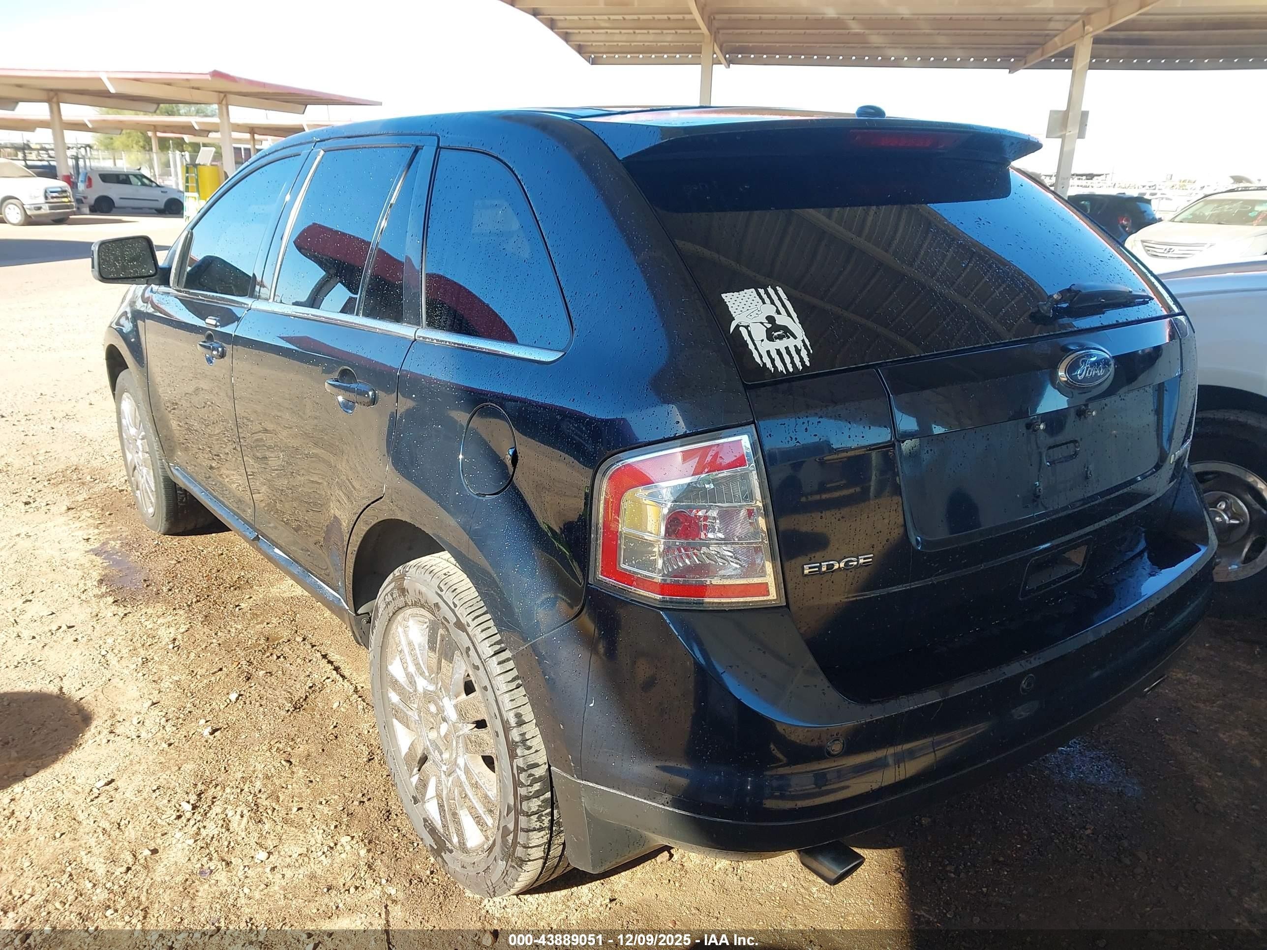 2008 Ford Edge Limited Black vin: 2FMDK49C48BA48297