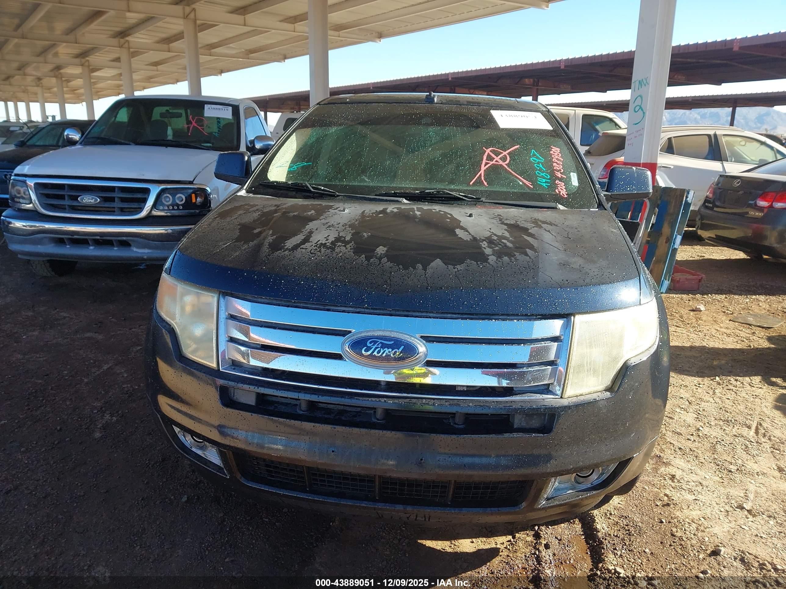 2008 Ford Edge Limited Black vin: 2FMDK49C48BA48297