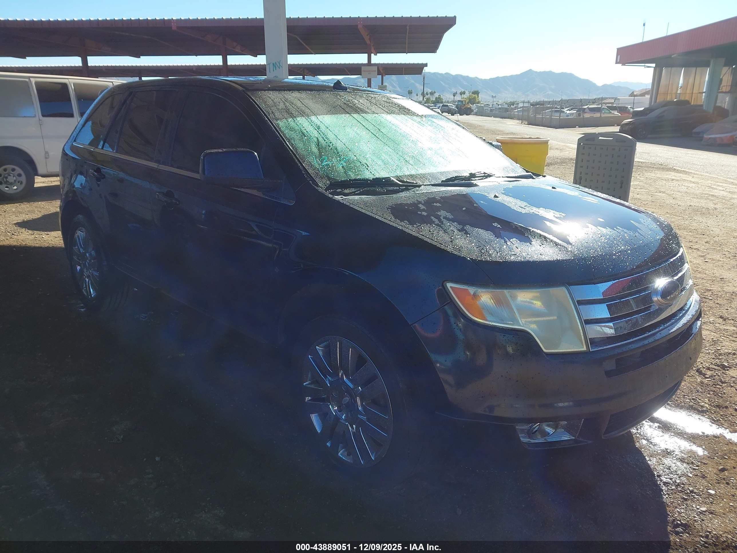 2008 Ford Edge Limited Black vin: 2FMDK49C48BA48297