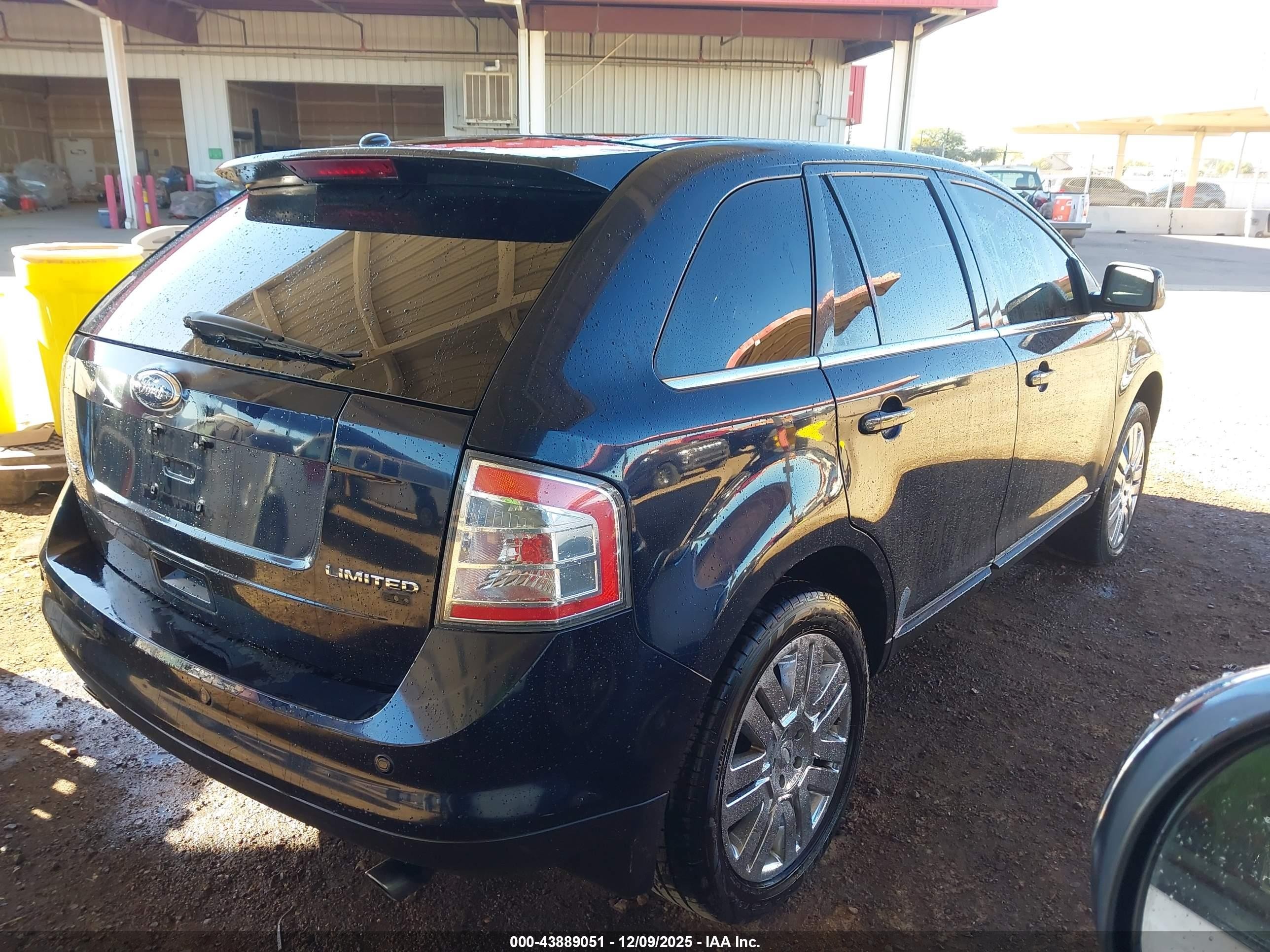 2008 Ford Edge Limited Black vin: 2FMDK49C48BA48297
