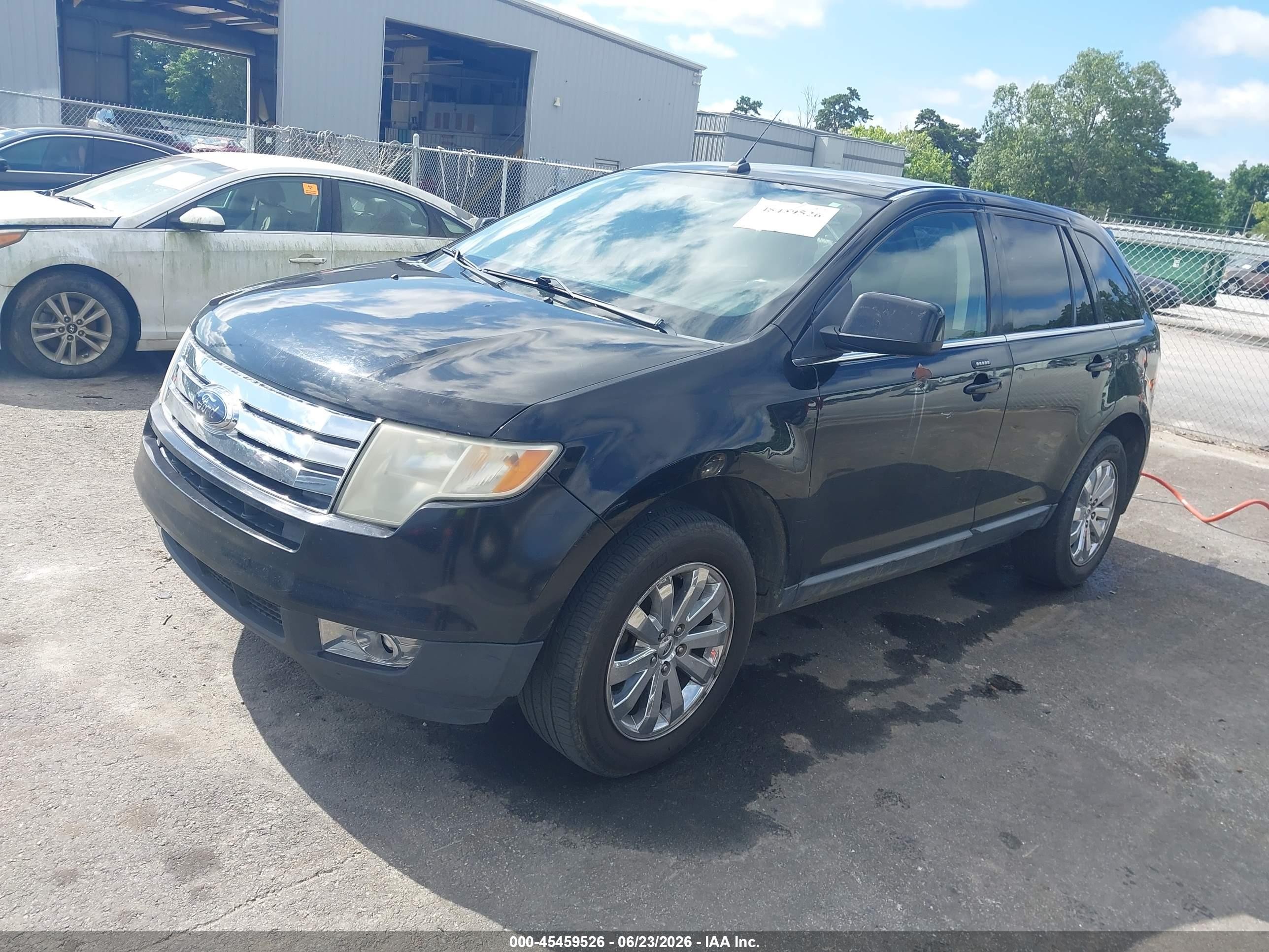 2008 Ford Edge Limited Black vin: 2FMDK49C48BB10412