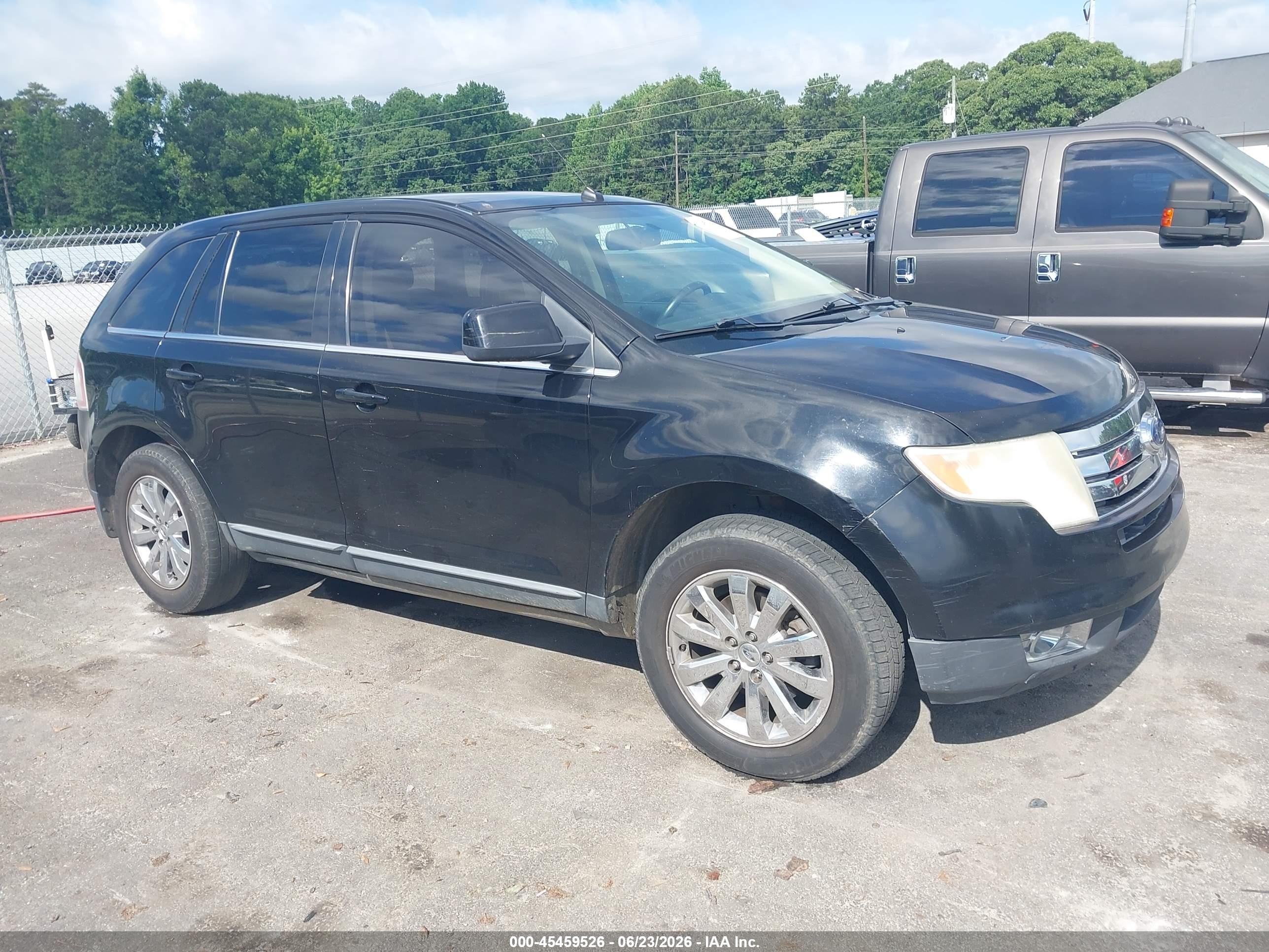 2008 Ford Edge Limited Black vin: 2FMDK49C48BB10412