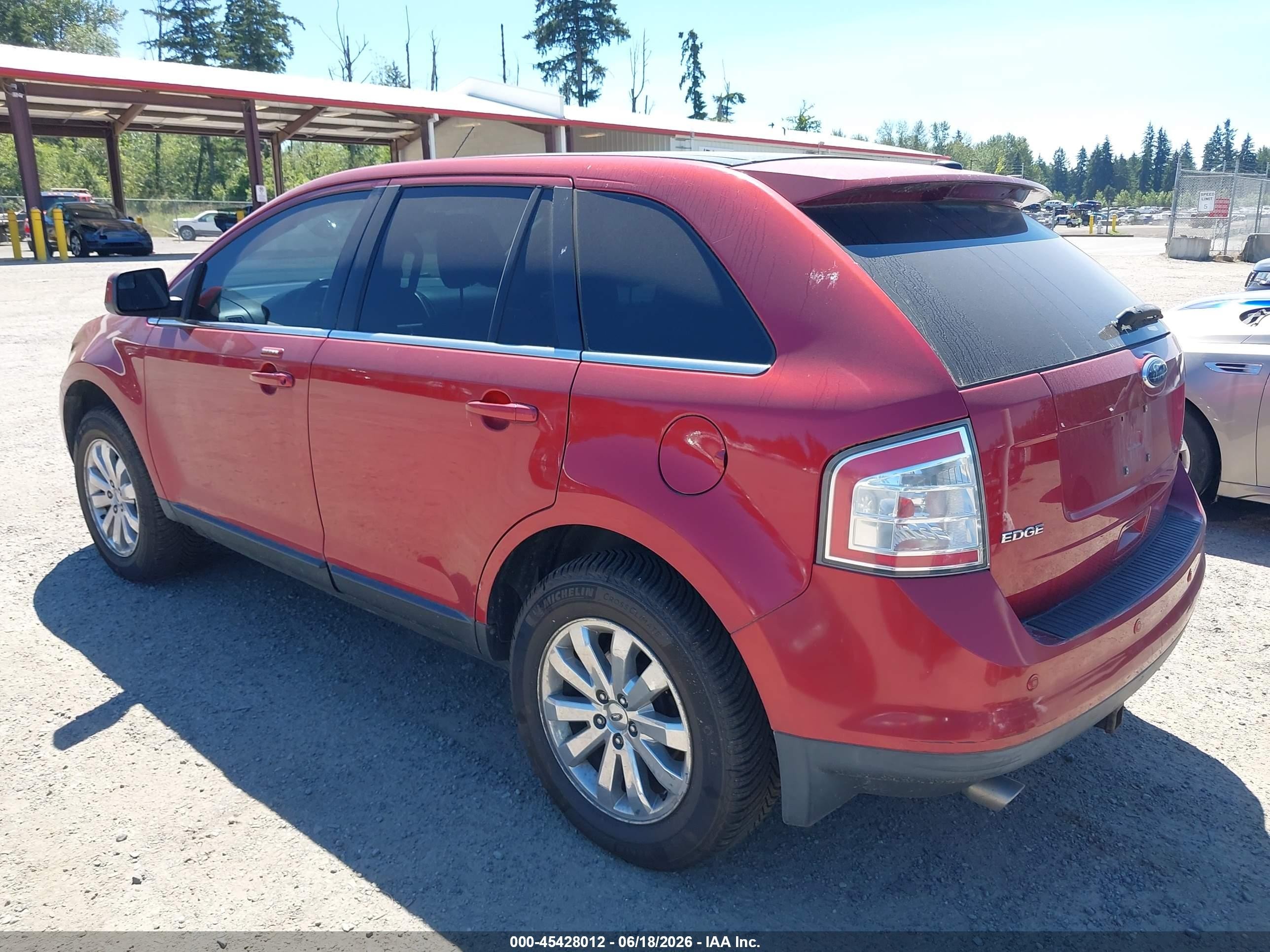 2009 Ford Edge Limited Red vin: 2FMDK49C49BB00805