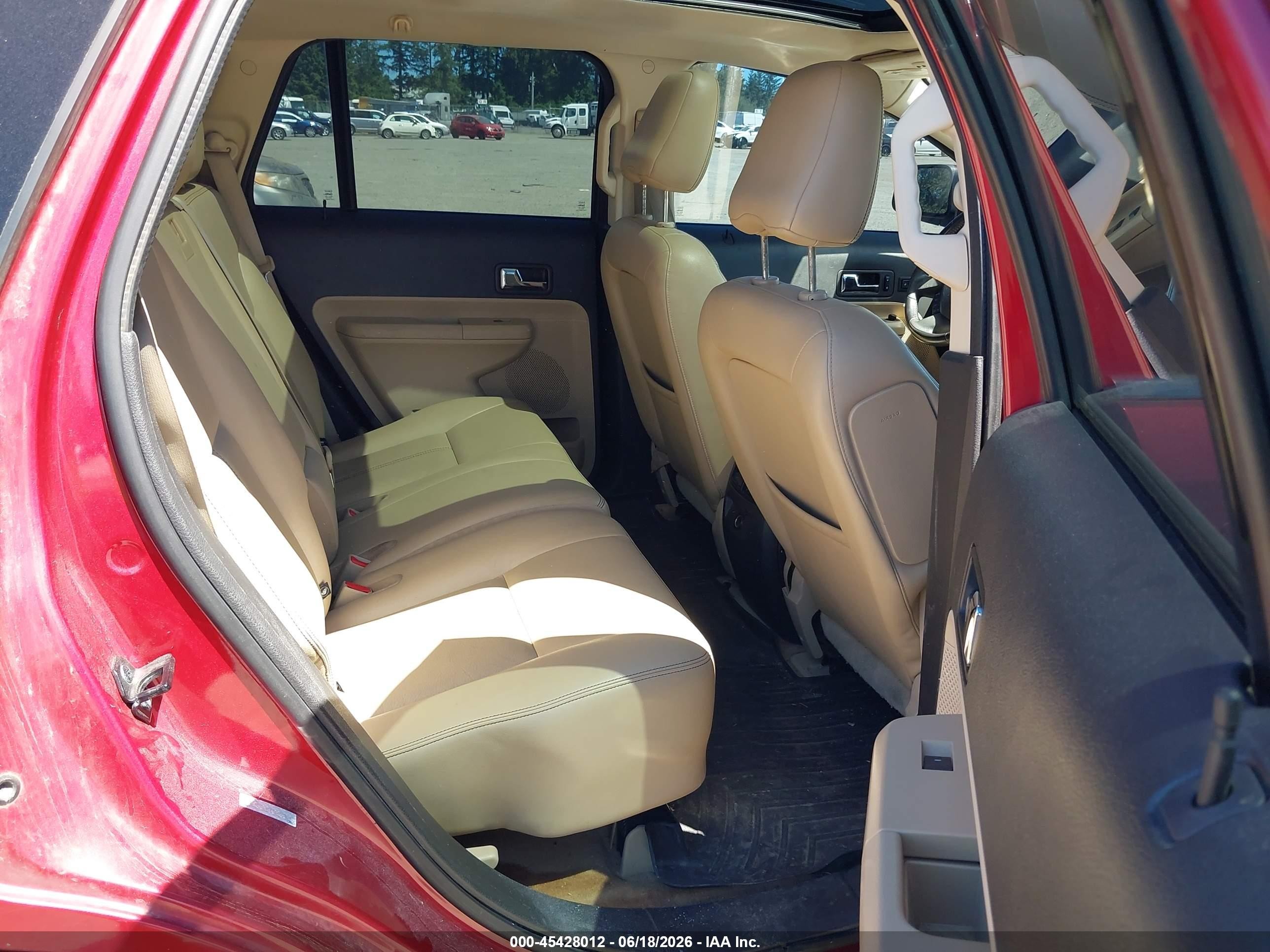 2009 Ford Edge Limited Red vin: 2FMDK49C49BB00805