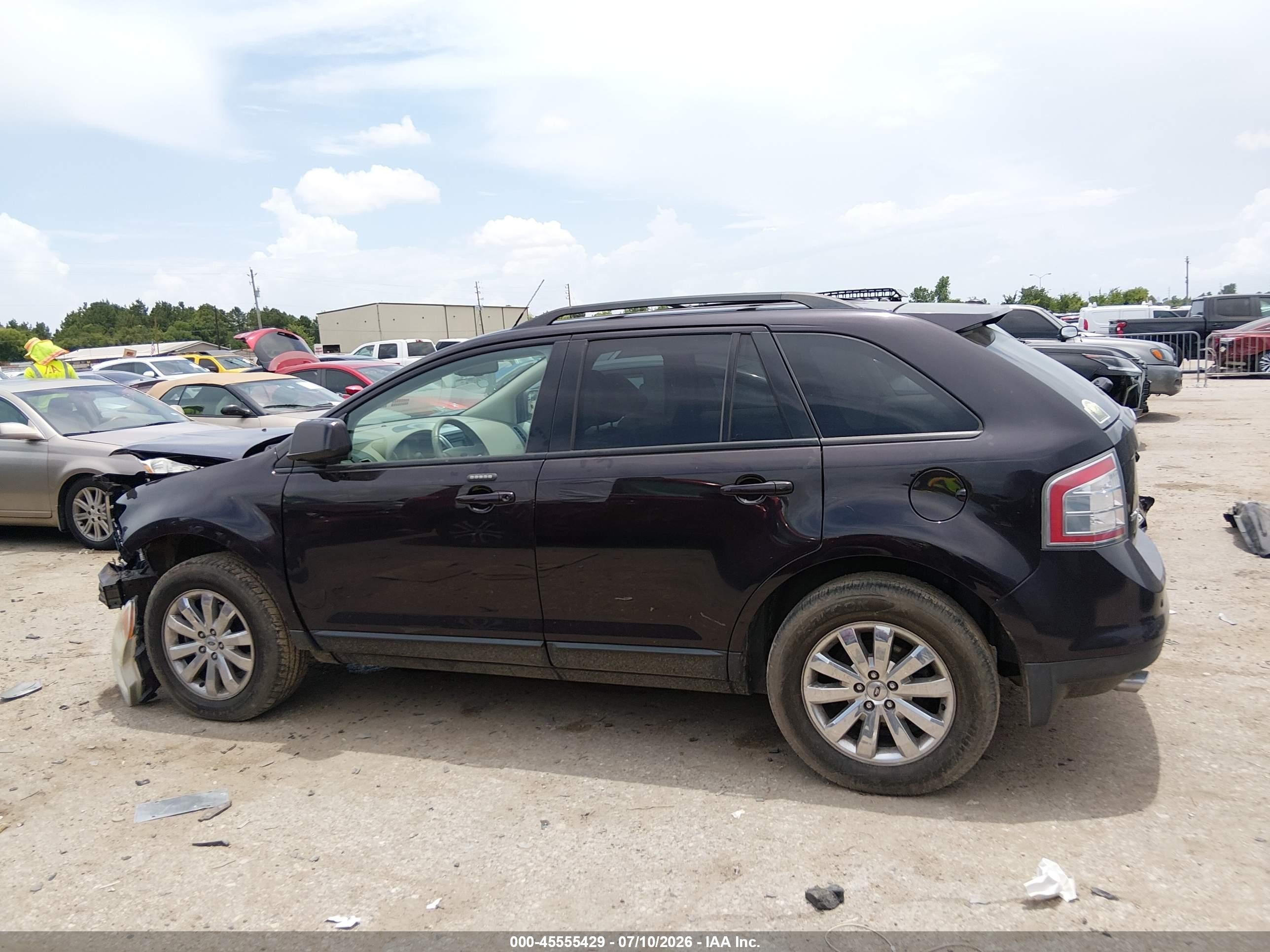 2007 Ford Edge Sel Plus Purple vin: 2FMDK49C57BA56696