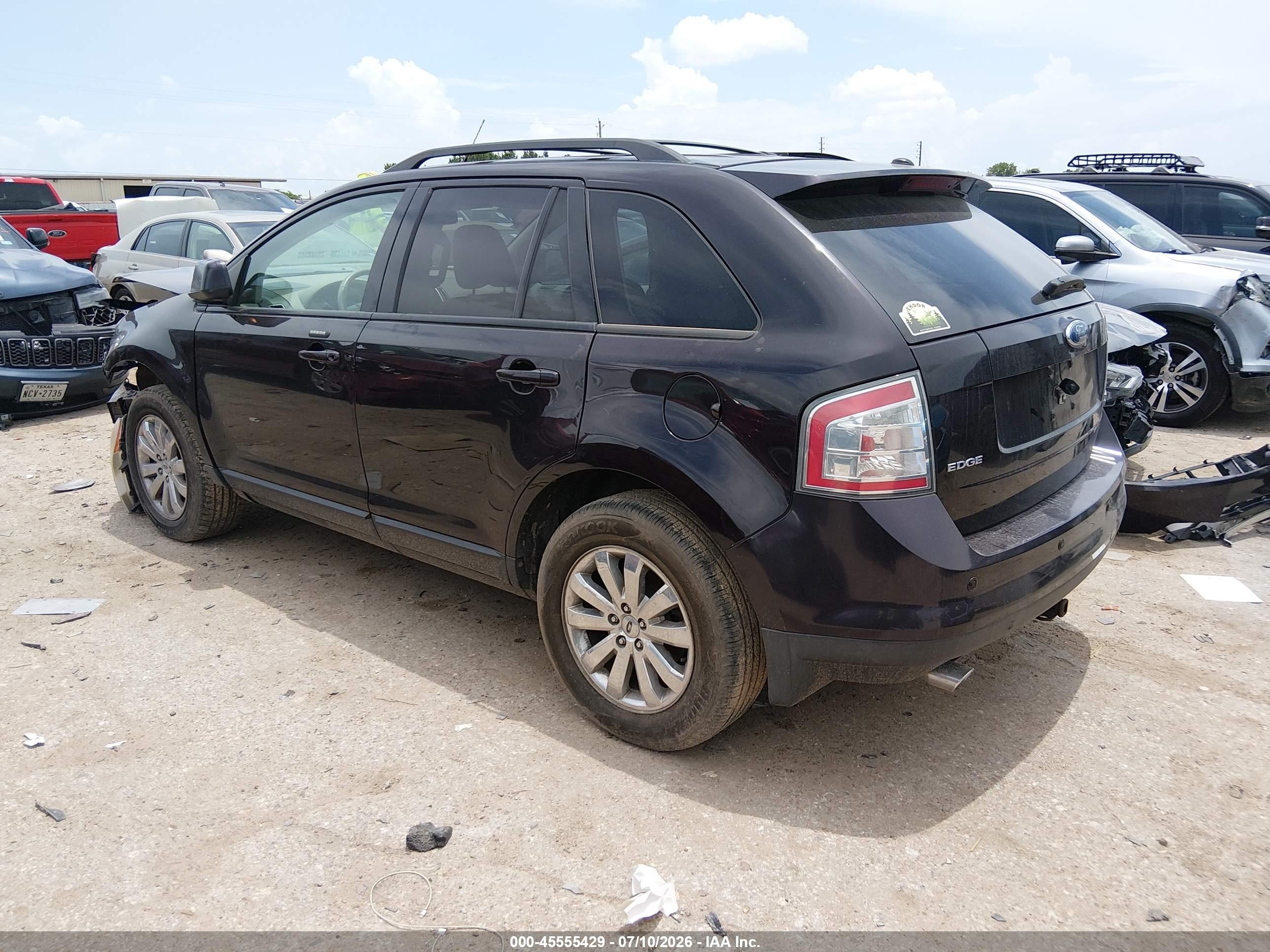 2007 Ford Edge Sel Plus Purple vin: 2FMDK49C57BA56696