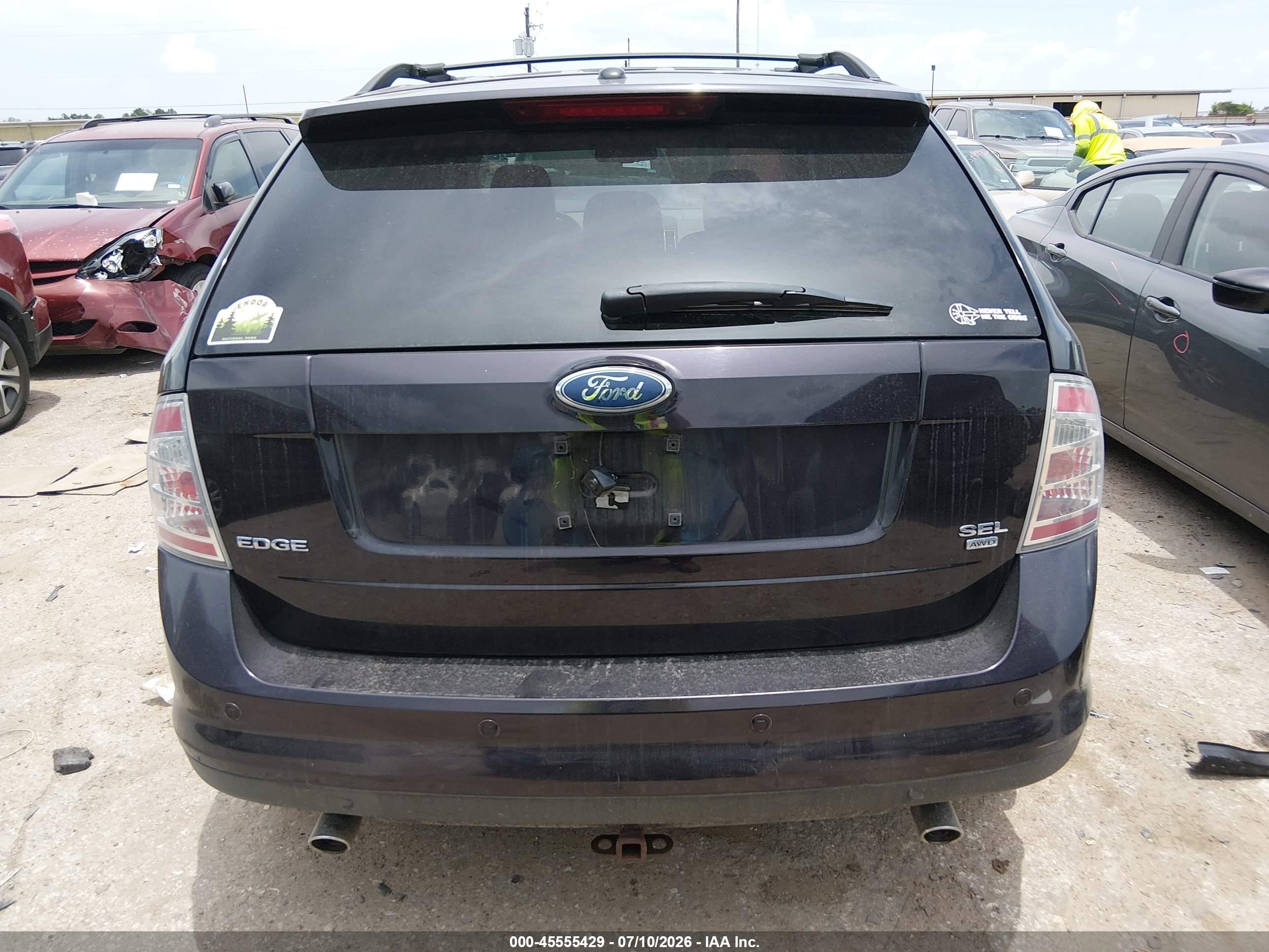 2007 Ford Edge Sel Plus Purple vin: 2FMDK49C57BA56696