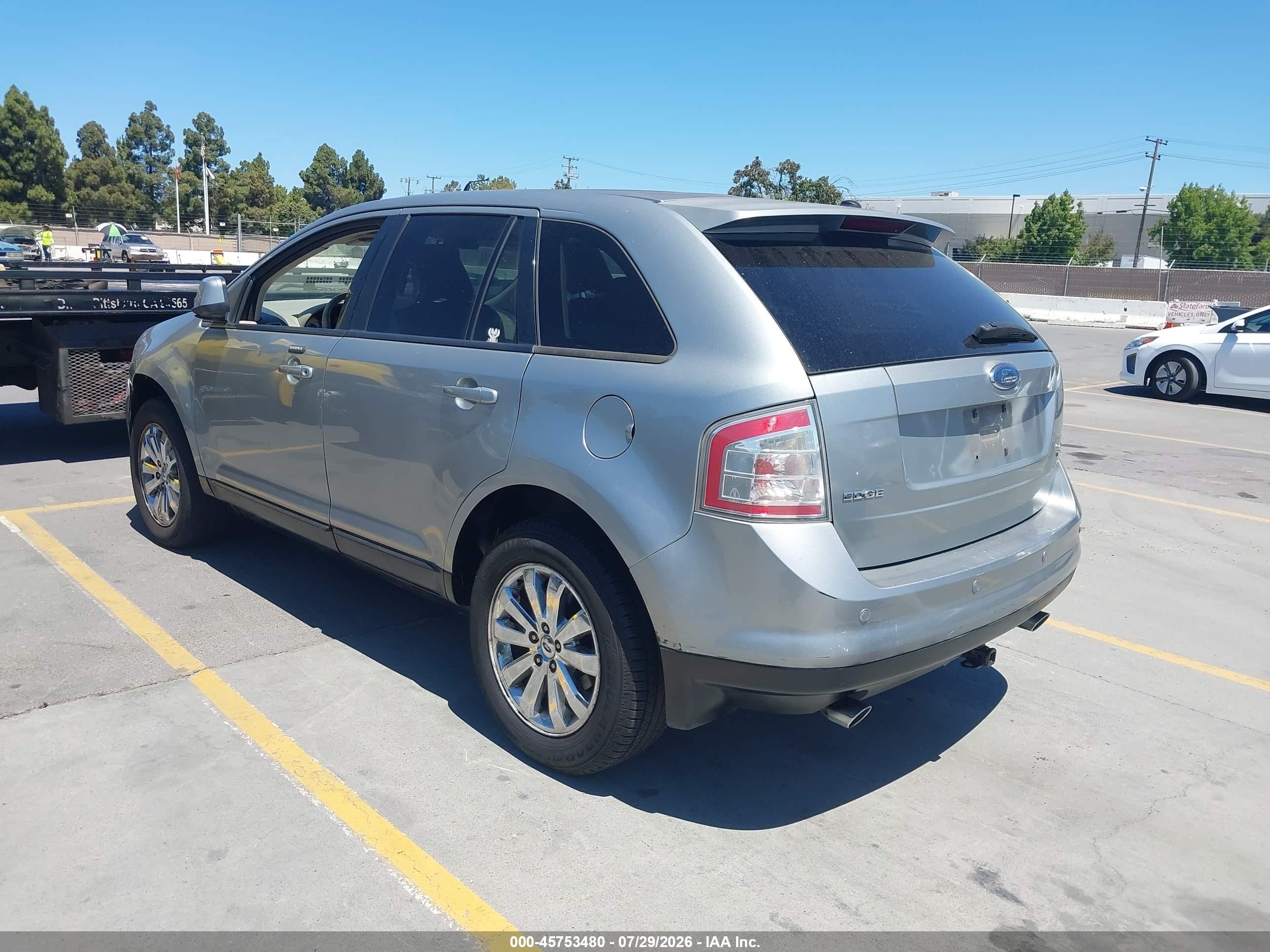 2007 Ford Edge Sel Plus Серый vin: 2FMDK49C57BA87902