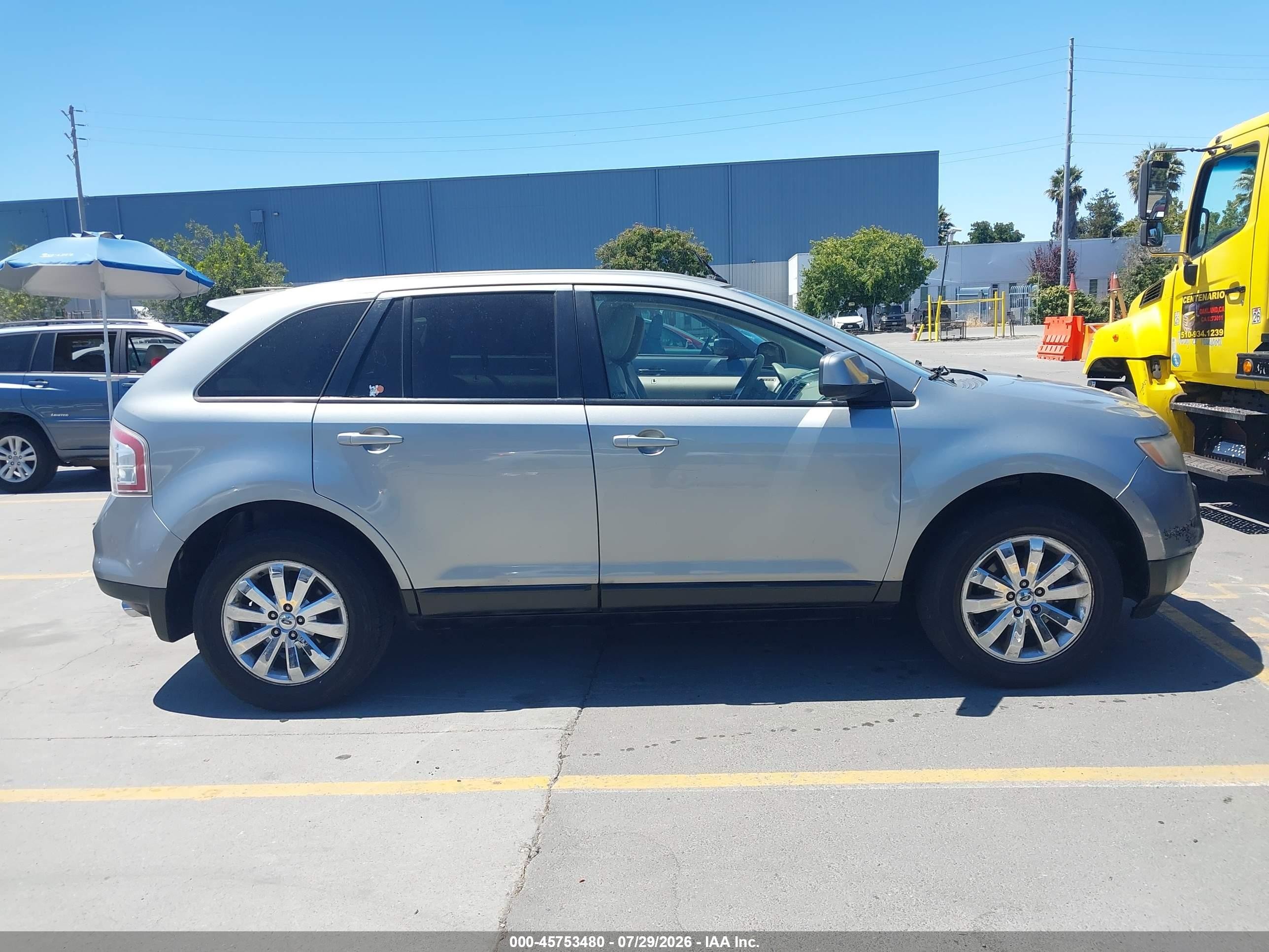 2007 Ford Edge Sel Plus Серый vin: 2FMDK49C57BA87902