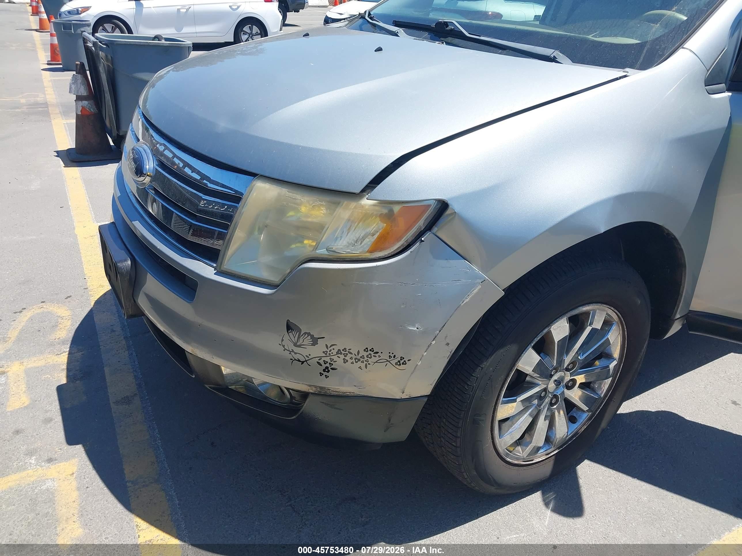 2007 Ford Edge Sel Plus Серый vin: 2FMDK49C57BA87902