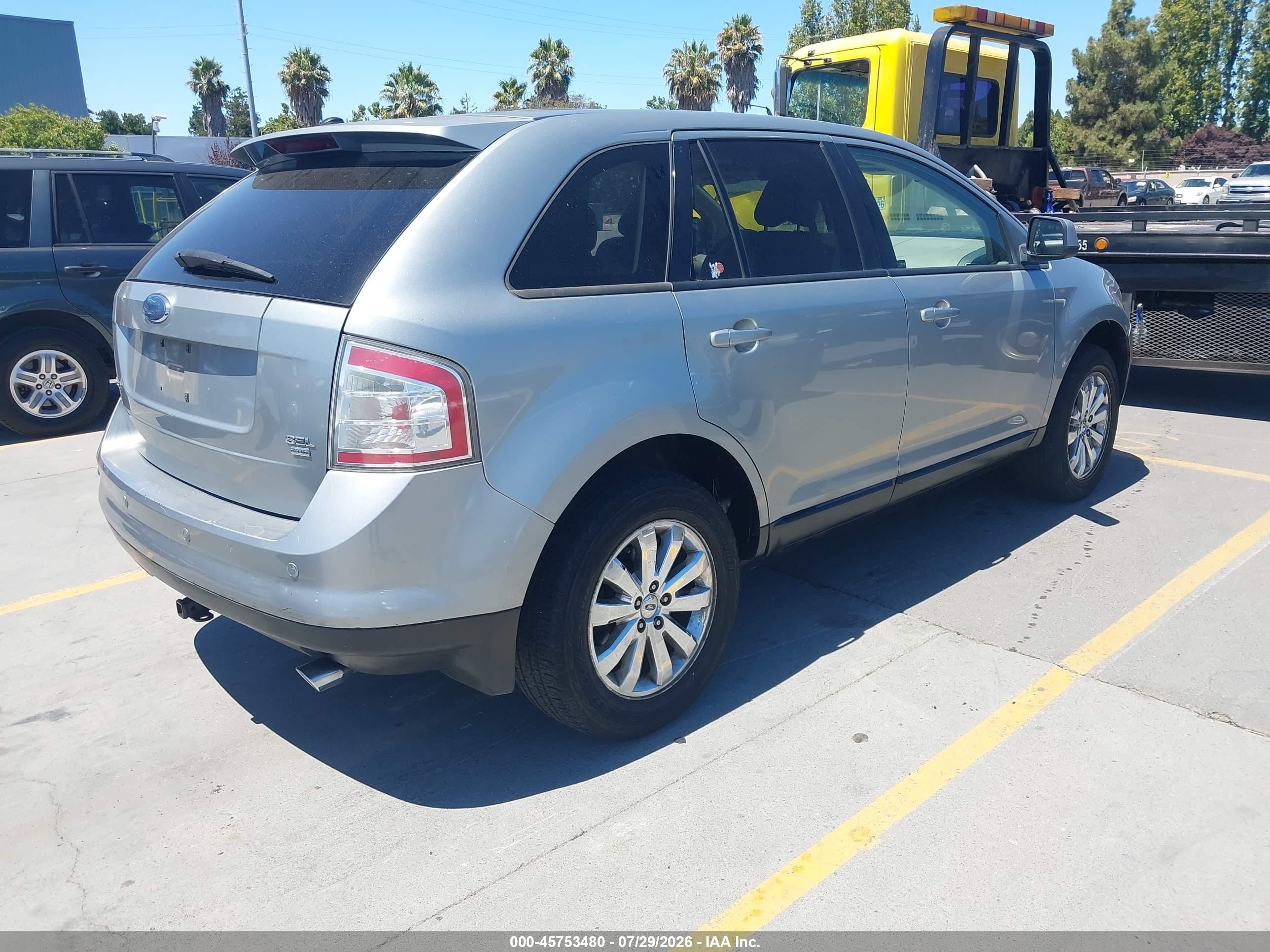 2007 Ford Edge Sel Plus Серый vin: 2FMDK49C57BA87902