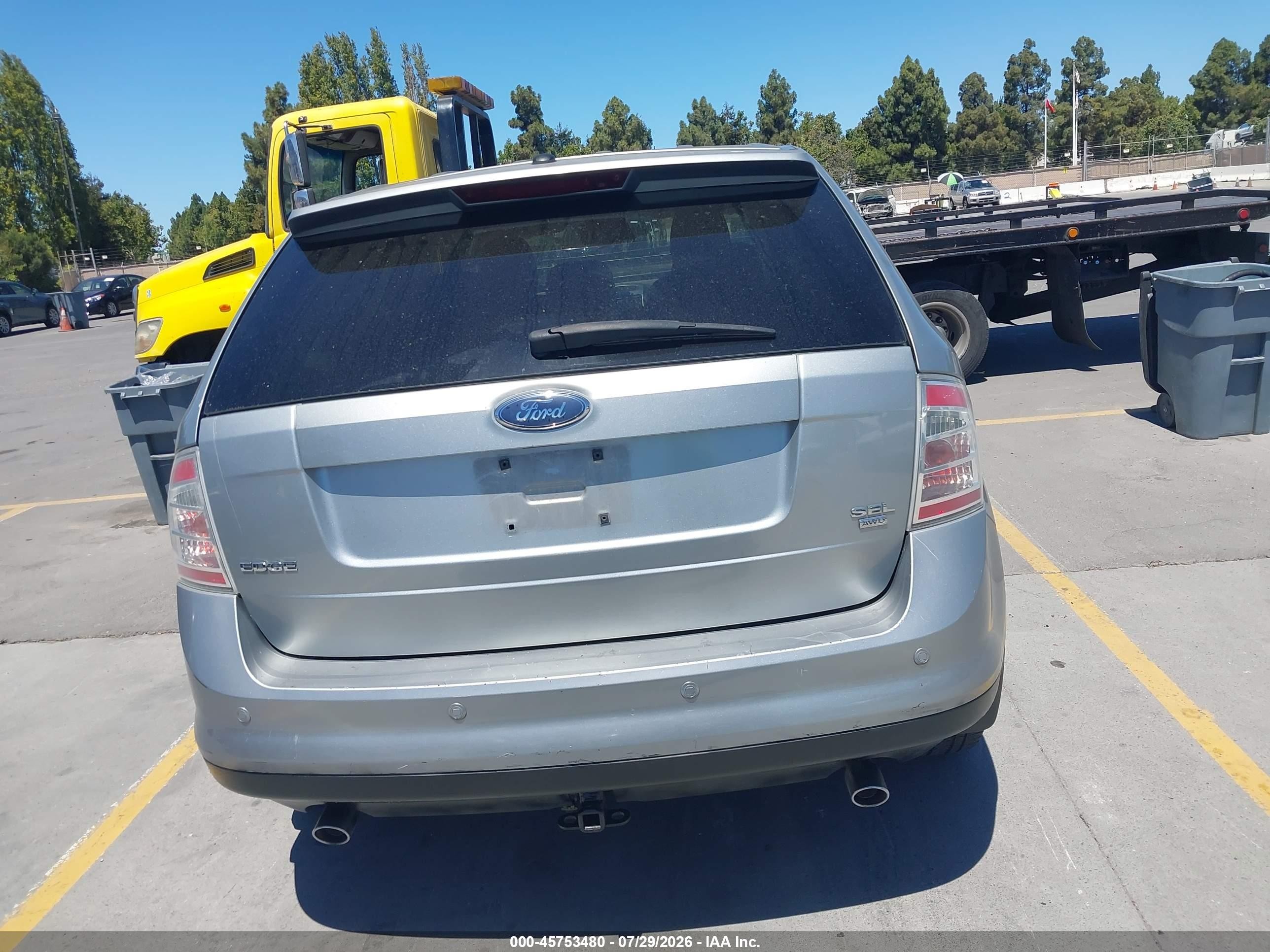 2007 Ford Edge Sel Plus Серый vin: 2FMDK49C57BA87902