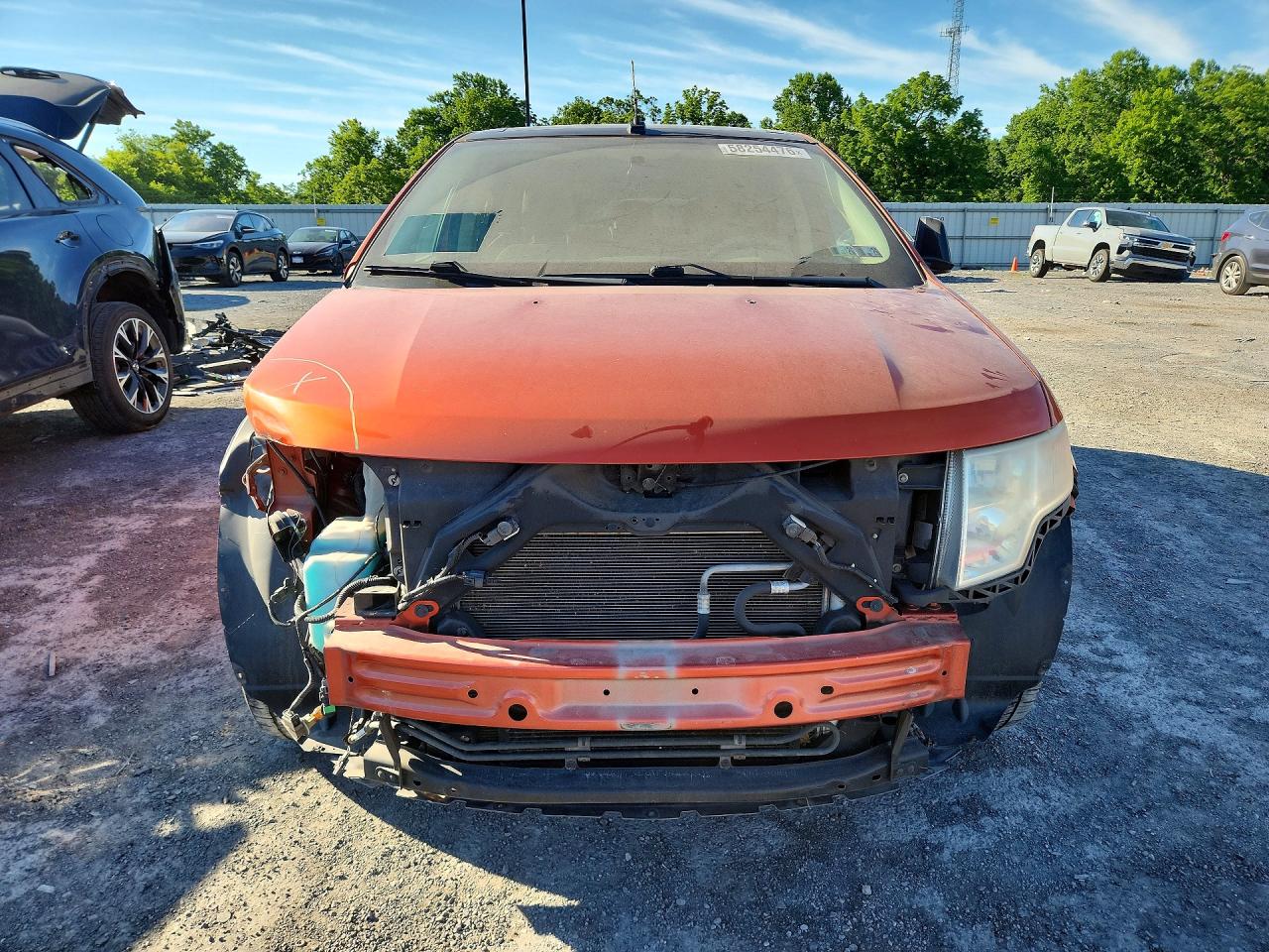 2007 Ford Edge Sel Plus Orange vin: 2FMDK49C57BB25404