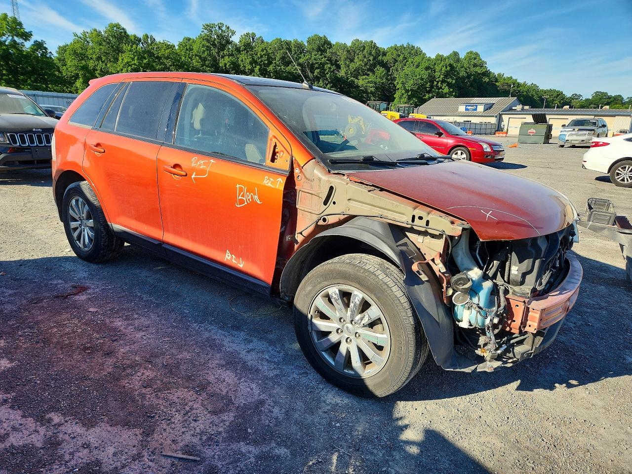 2007 Ford Edge Sel Plus Orange vin: 2FMDK49C57BB25404