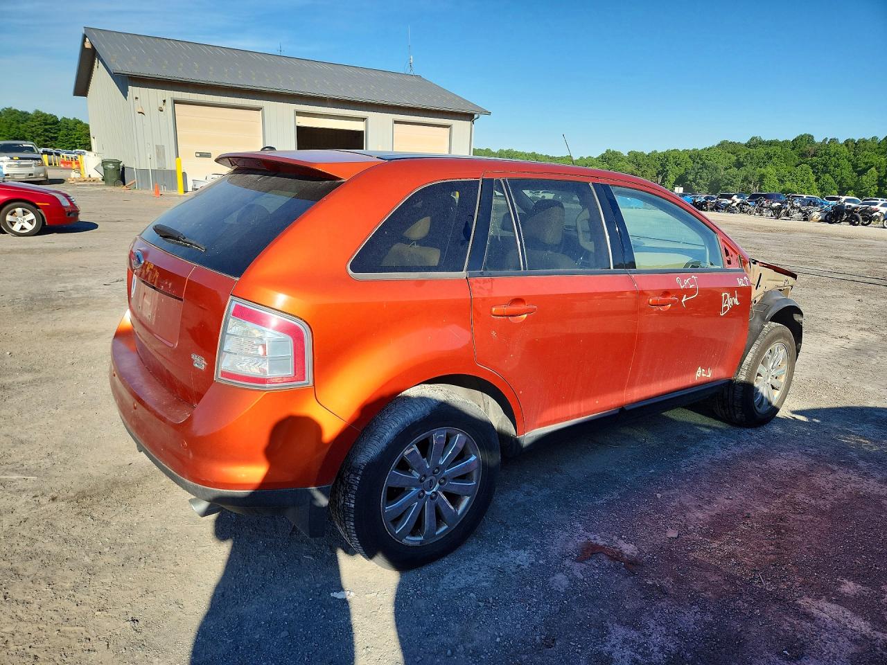2007 Ford Edge Sel Plus Orange vin: 2FMDK49C57BB25404
