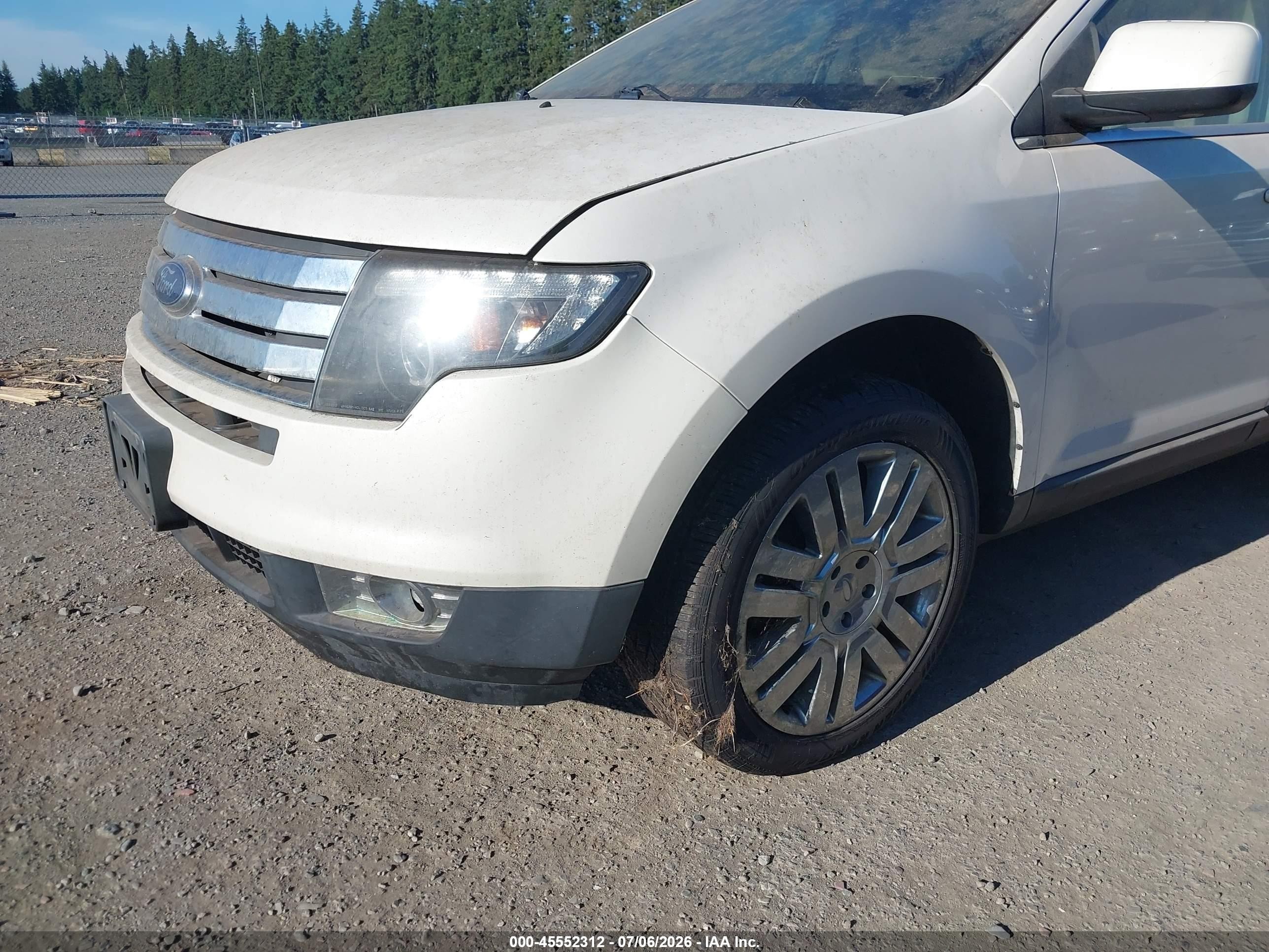 2008 Ford Edge Limited White vin: 2FMDK49C58BA04213