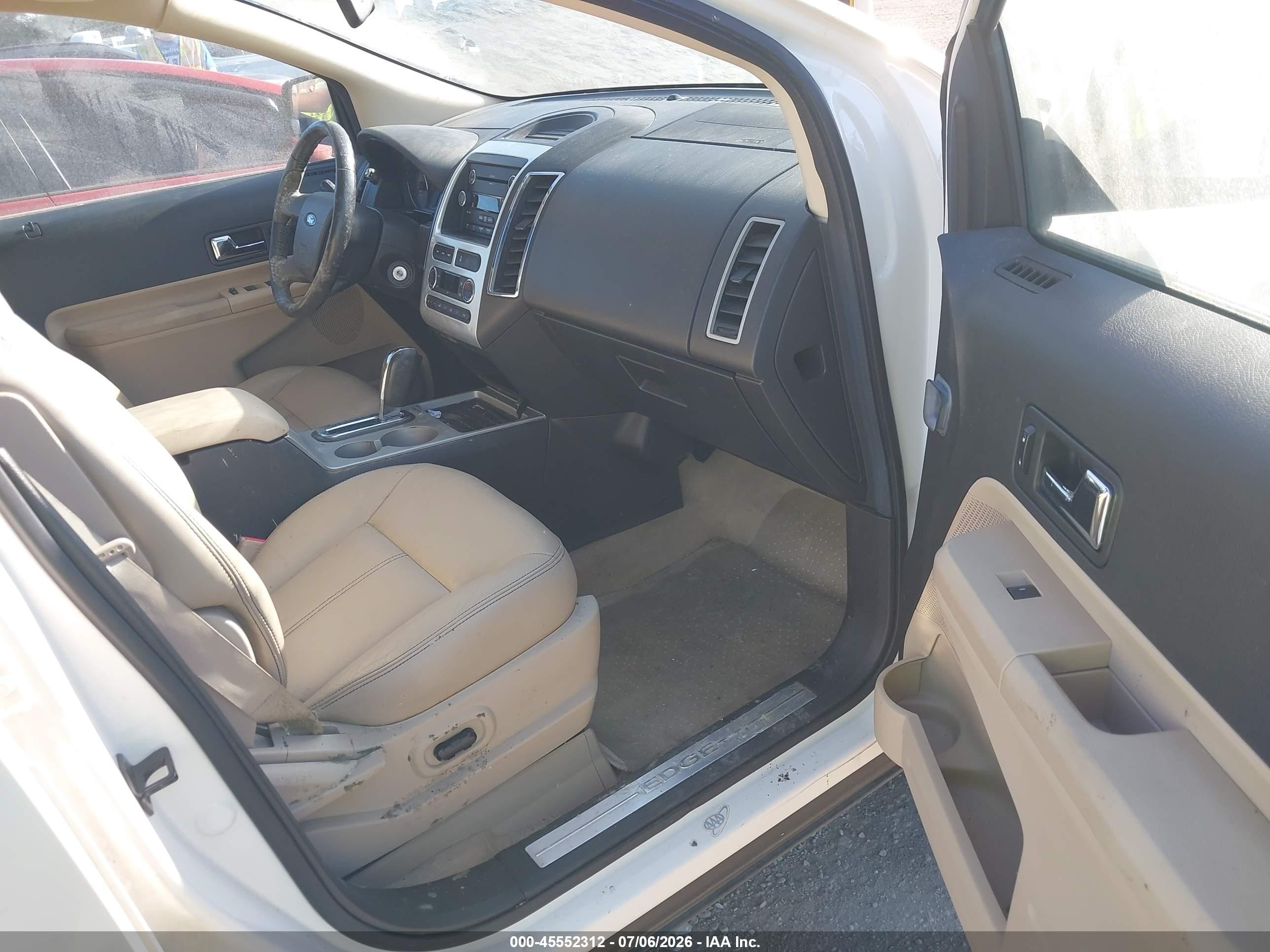 2008 Ford Edge Limited White vin: 2FMDK49C58BA04213