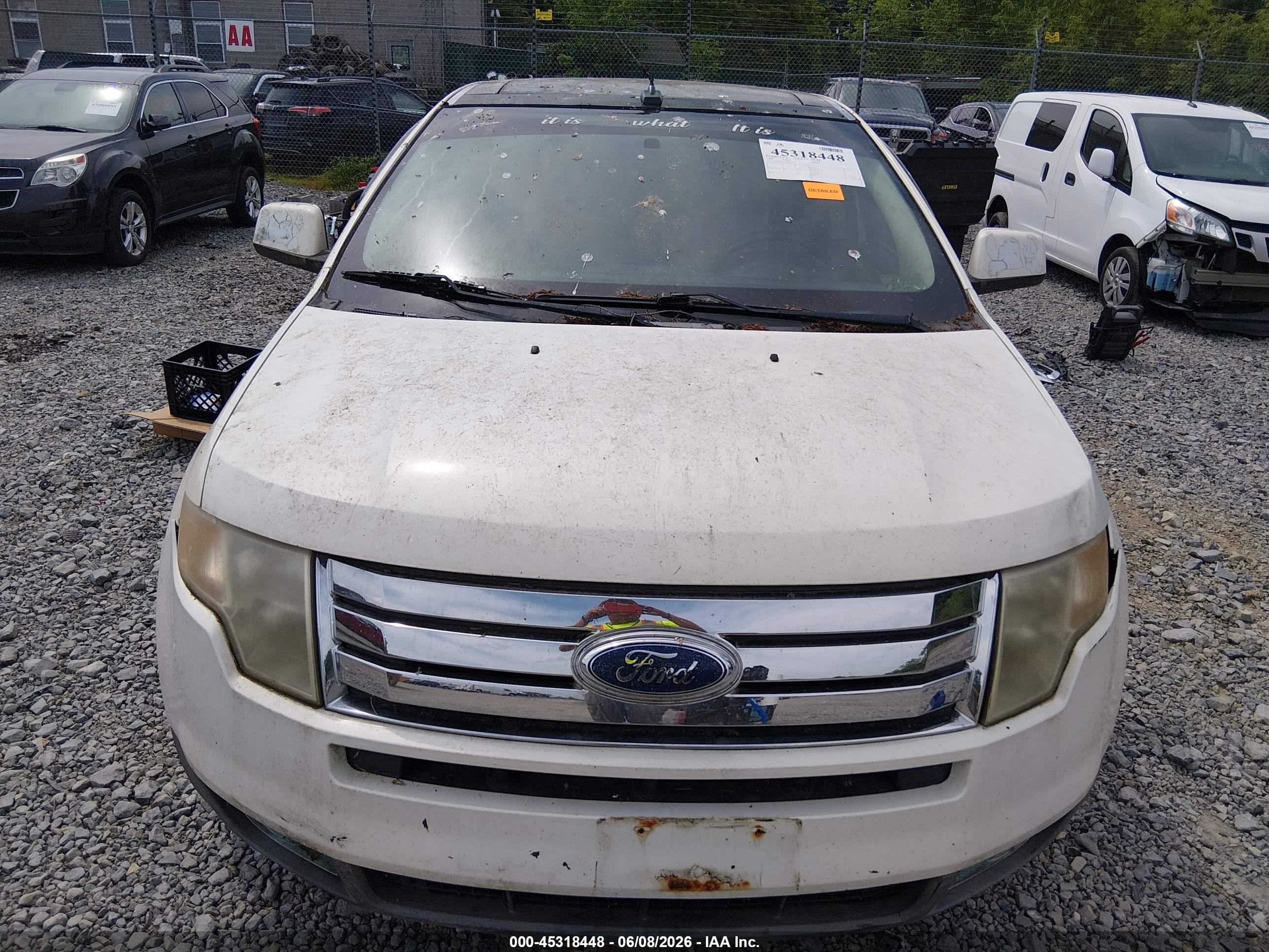 2008 Ford Edge Limited Белый vin: 2FMDK49C58BA14210