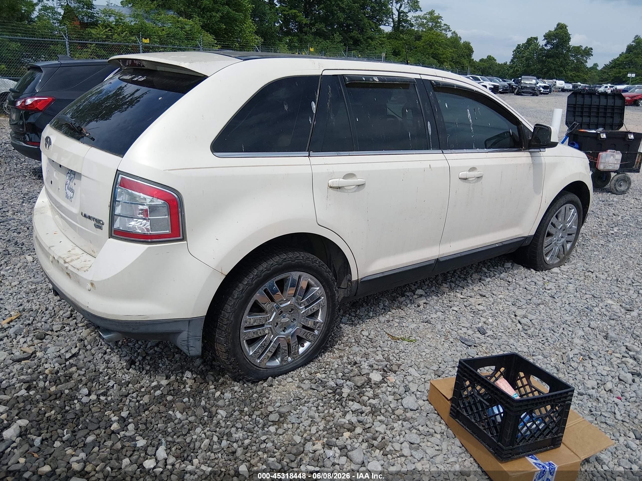 2008 Ford Edge Limited Белый vin: 2FMDK49C58BA14210